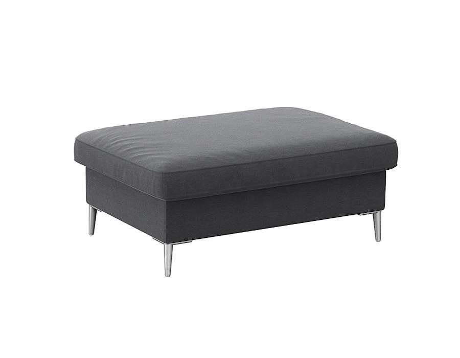 FLEXLUX Pouf Fiore, Kaltschaum, Füße Alu