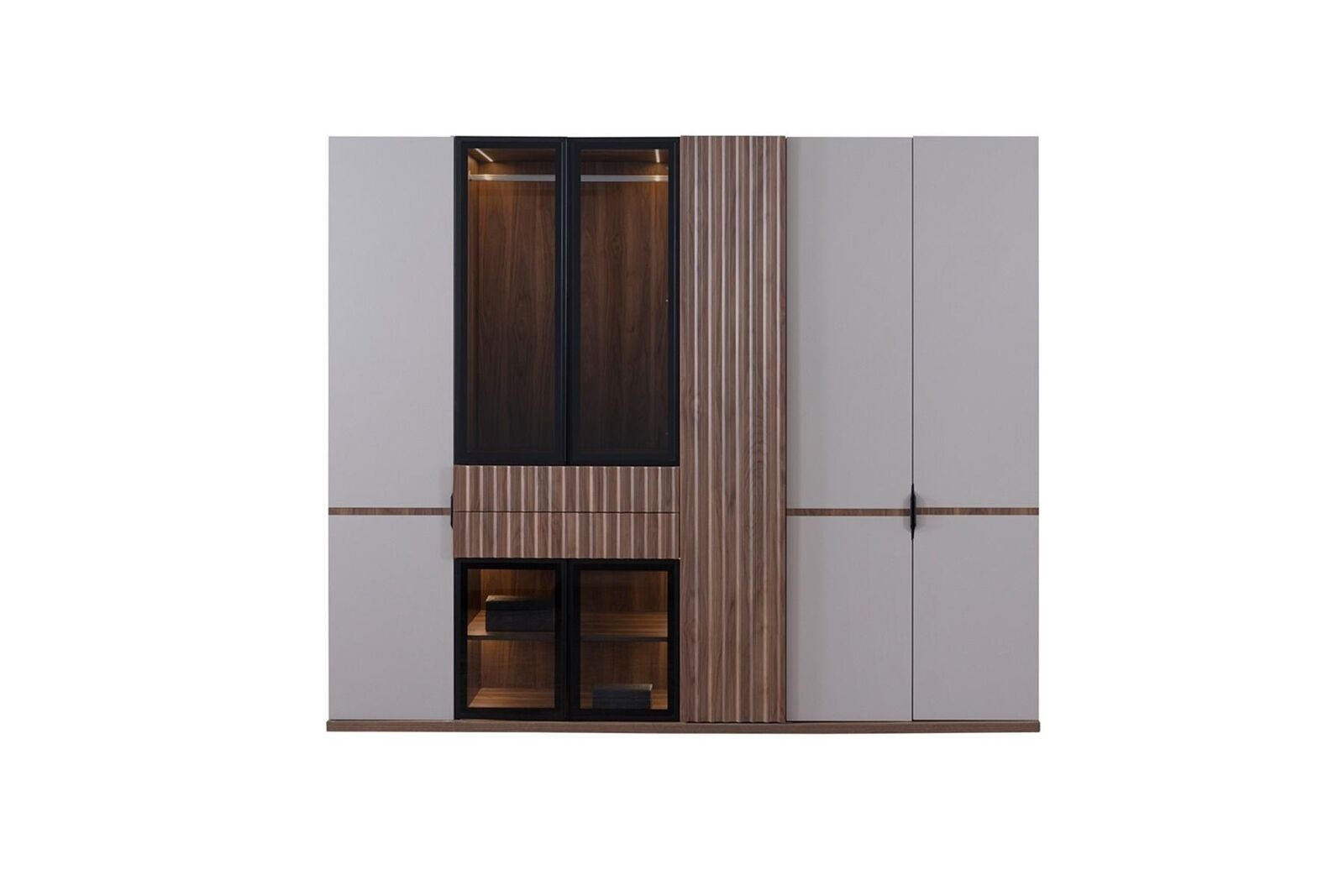 Kleiderschrank Kleiderschrank 1x JVmoebel Kleiderschrank) Schränke Holz Made Schlafzimmer Europa Luxus Schrank (1-St., in Modern