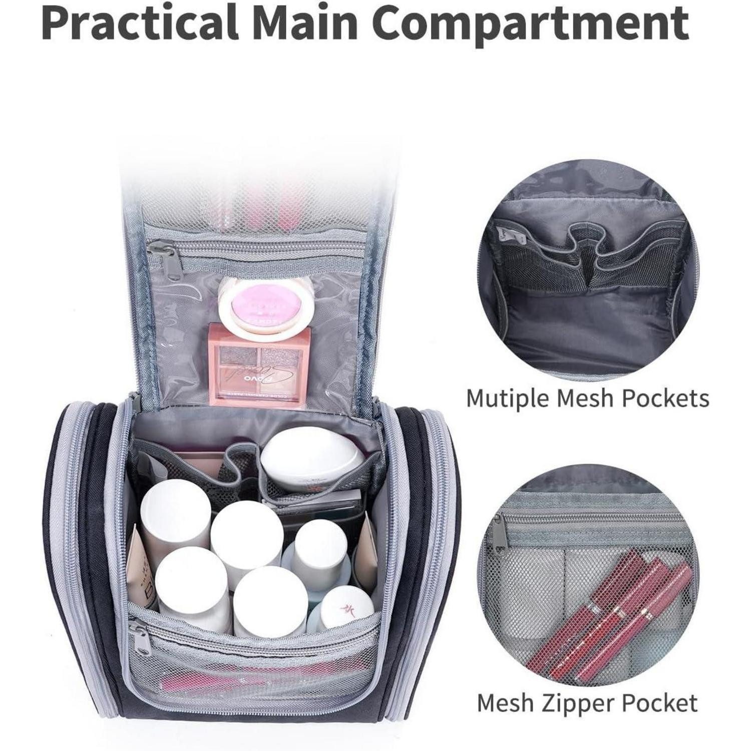 LuxusKollektion Kulturbeutel Kulturbeutel Damen Herren Kosmetiktasche Kinder Schwarz S