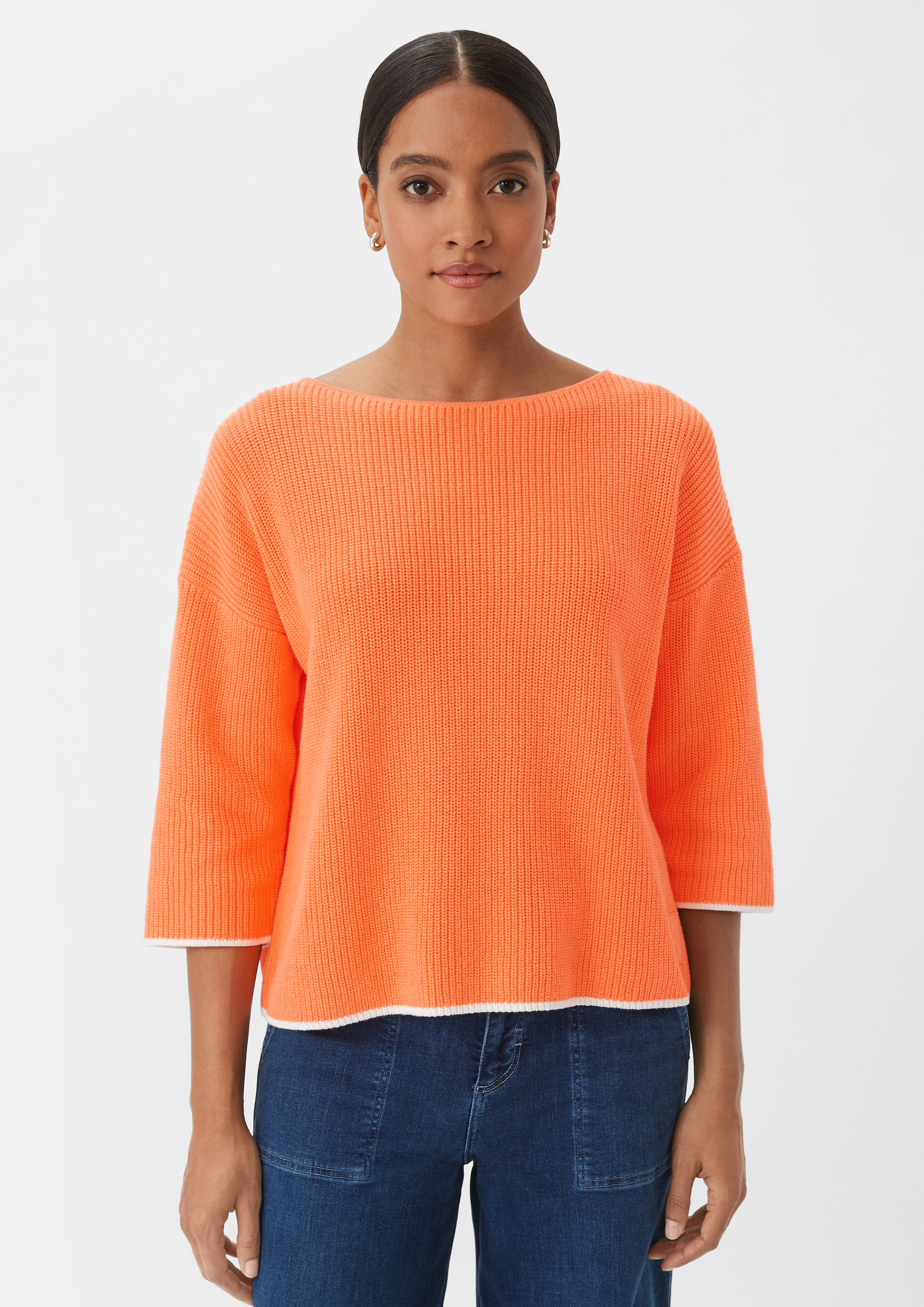 comma casual identity 3/4 Arm-Pullover Strickpullover günstig online kaufen