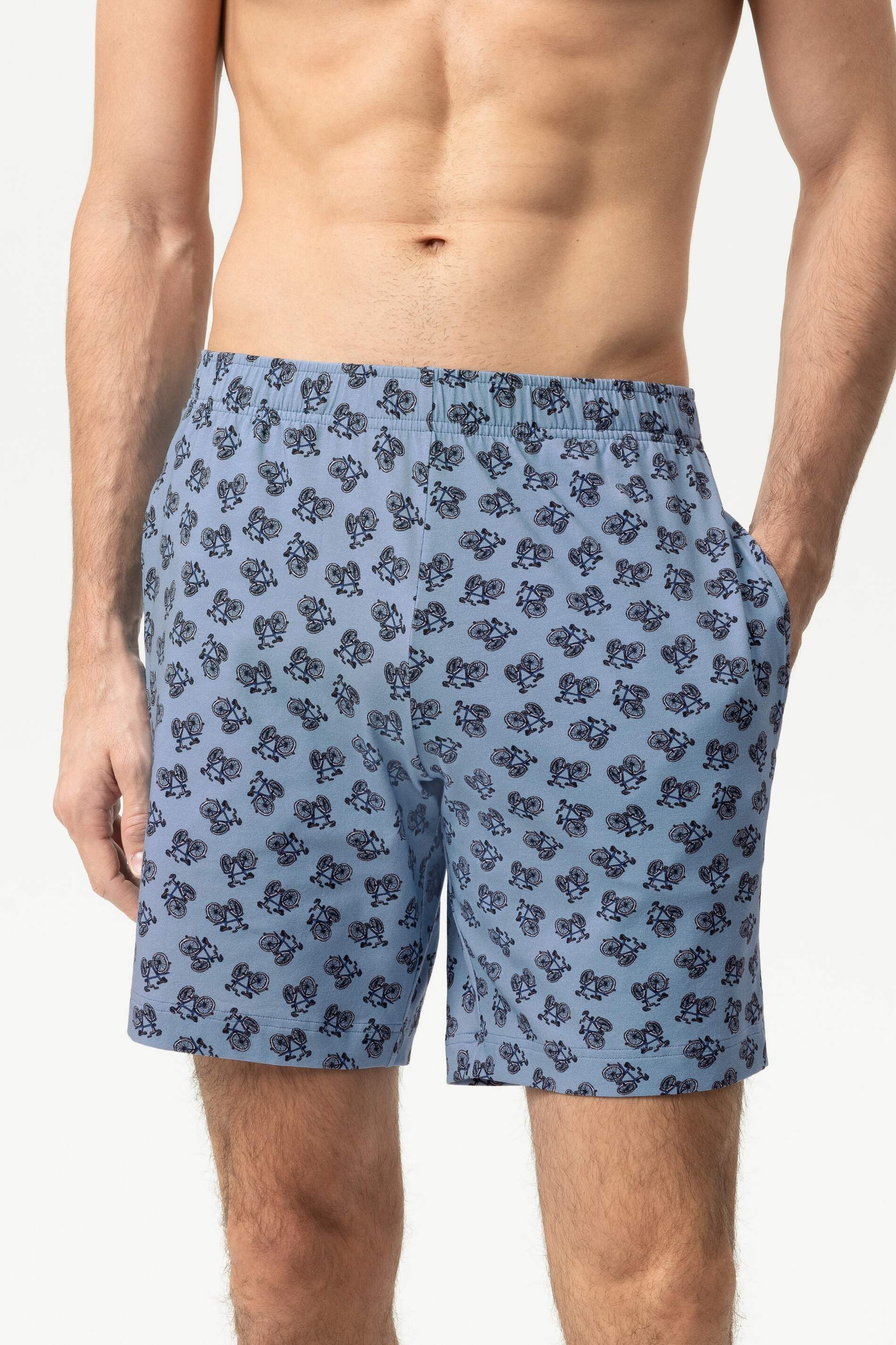Mey Schlafhose Mey male Hose kurz Serie mey x LORIOT (1-tlg) Limited Edition mit LORIOT