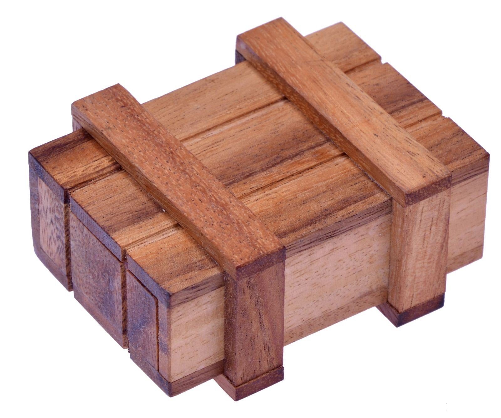 LOGOPLAY Schatzkiste Schatztruhe (1 St), Schatztruhe Schatzkiste Trickbox mit Geheimfach Geschenkverpackung