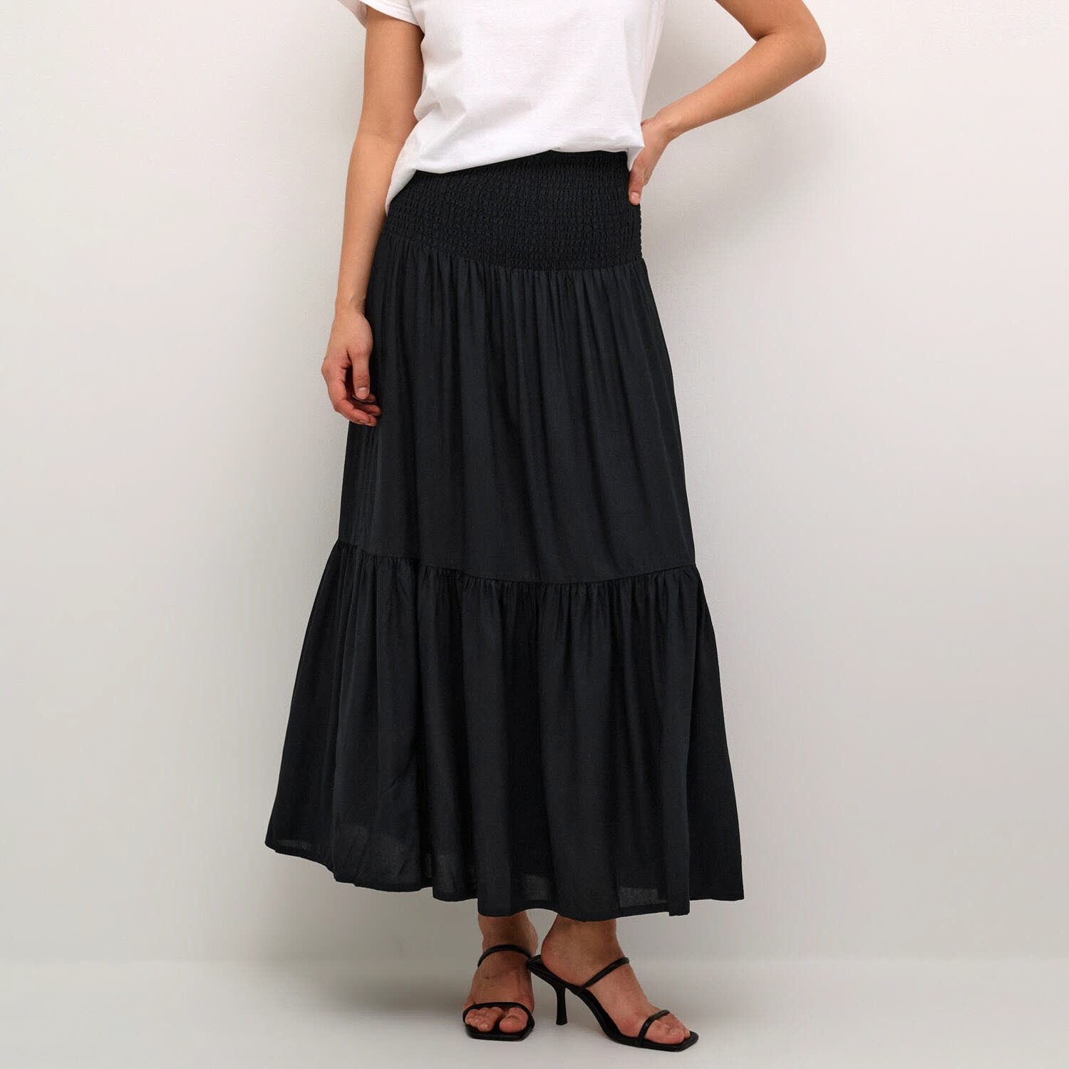 KAFFE A-Linien-Rock KAmaxi Smock Skirt günstig online kaufen