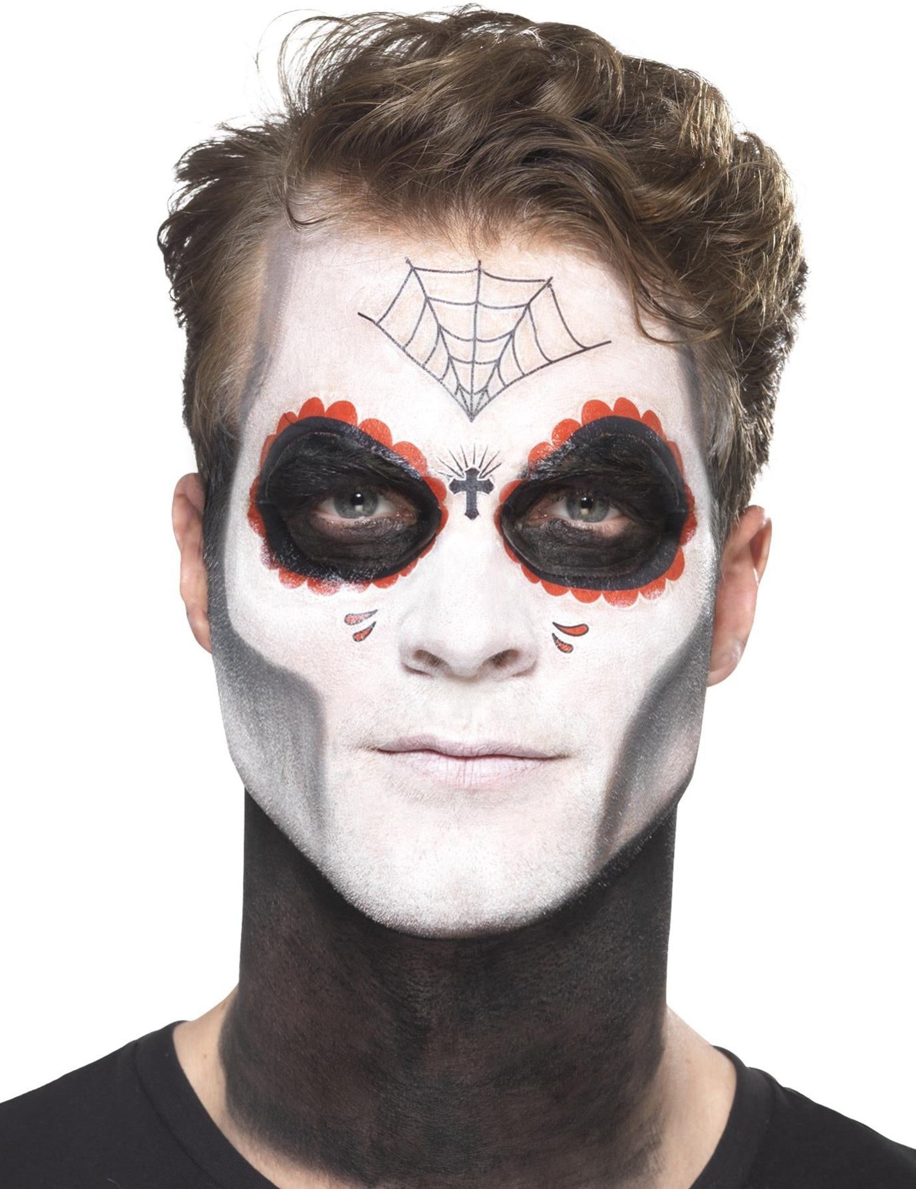 Smiffys Kostüm Make-up-Set Tag der Toten für Herren 8-teilig bunt