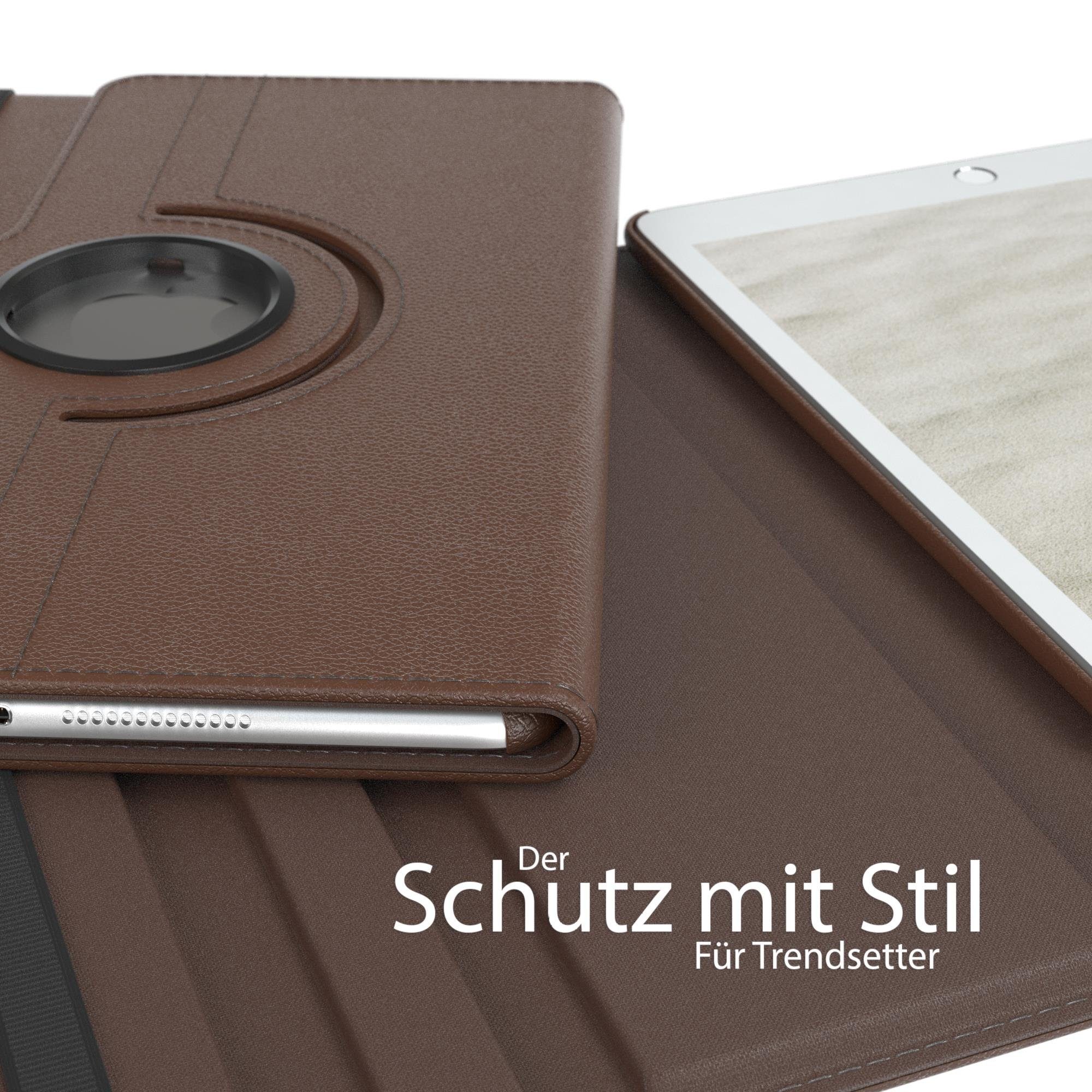 EAZY CASE Tablet-Hülle Rotation Case für Apple iPad 7./8./9. Gen. 10,2 Zoll, Schutztasche Tablet Case 360 Rotation Bookcover zum Aufstellen Braun – Bild 5 von 5