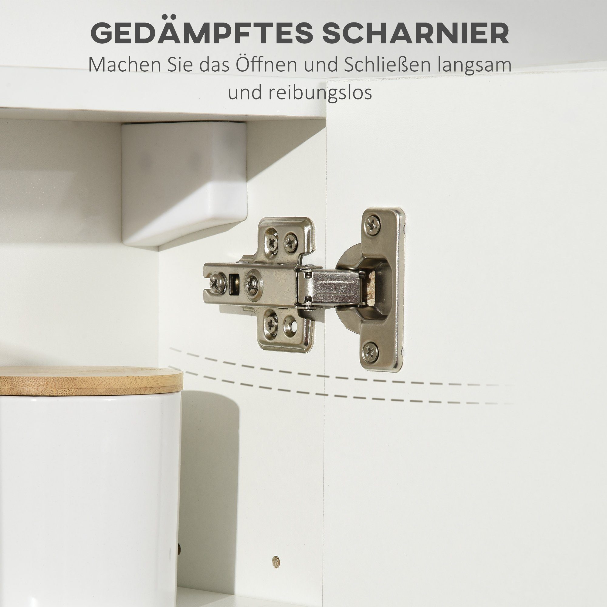 15 Badezimmerschrank, Badschrank x 48 cm BxLxH: 1-St., 45 Spiegelschrank (Badezimmerschrank, Kleankin x Badspiegelschrank)