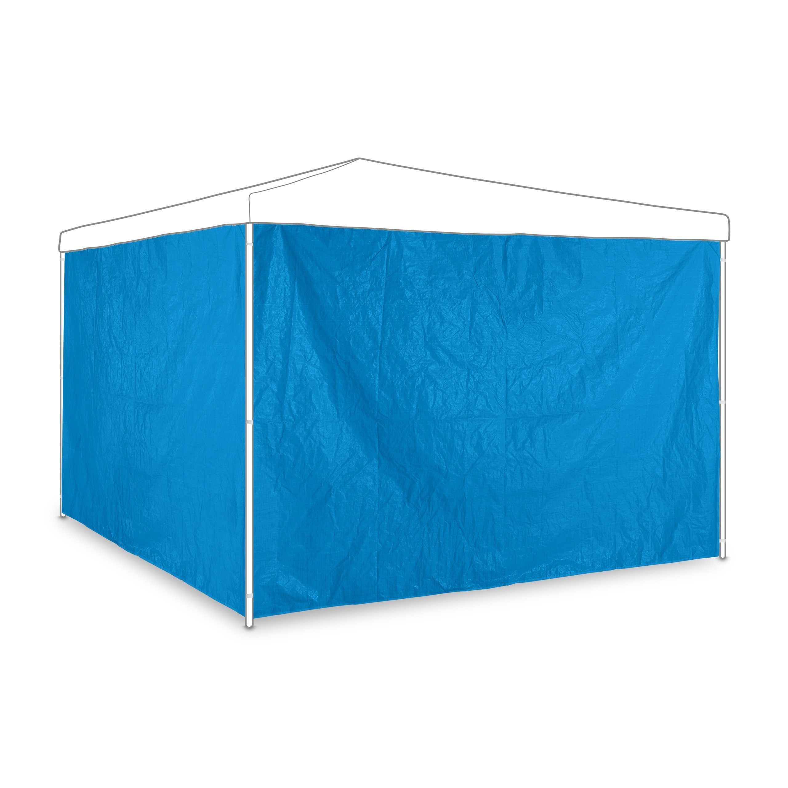 relaxdays Pavillon Blaue Pavillon Seitenteile 2er Set