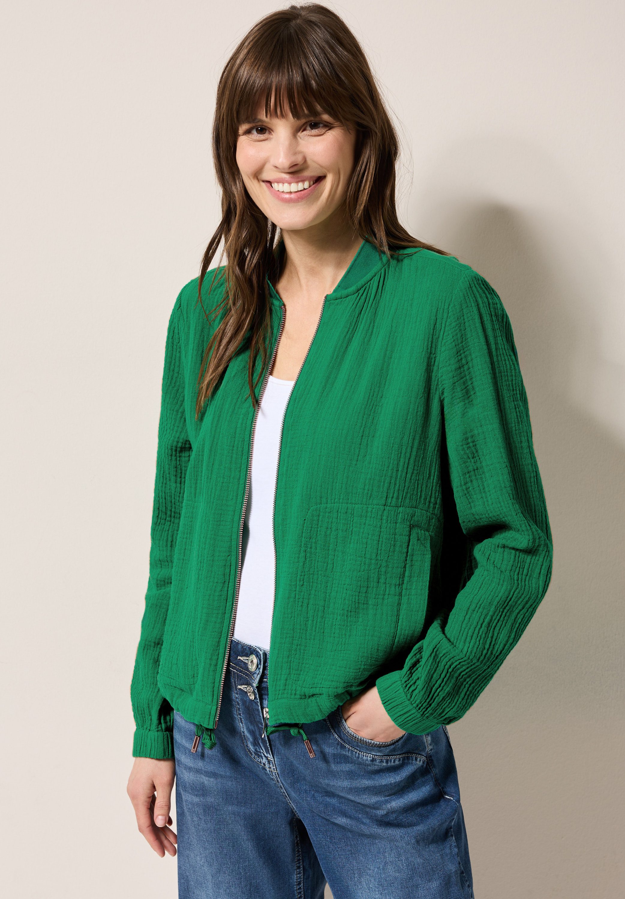 CECIL Kurzjacke mit Tunnelzug am Saum günstig online kaufen