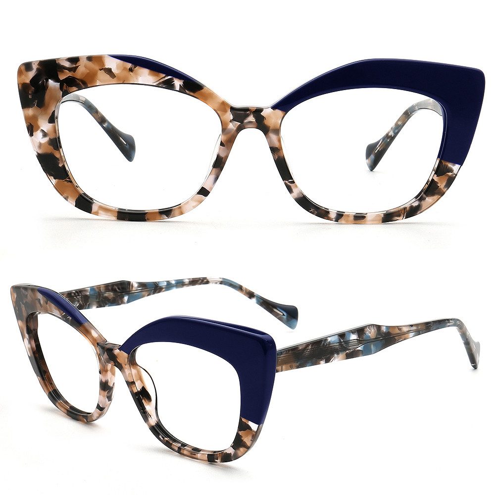 PACIEA Brillengestell Damen Cat Eye Schmetterling Klassische Vollrandrahmen