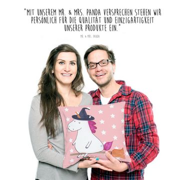 Mr. & Mrs. Panda Dekokissen Einhorn Hexe - Rot Pastell - Geschenk, Dekokissen, Ehefrau, Leben, Ei