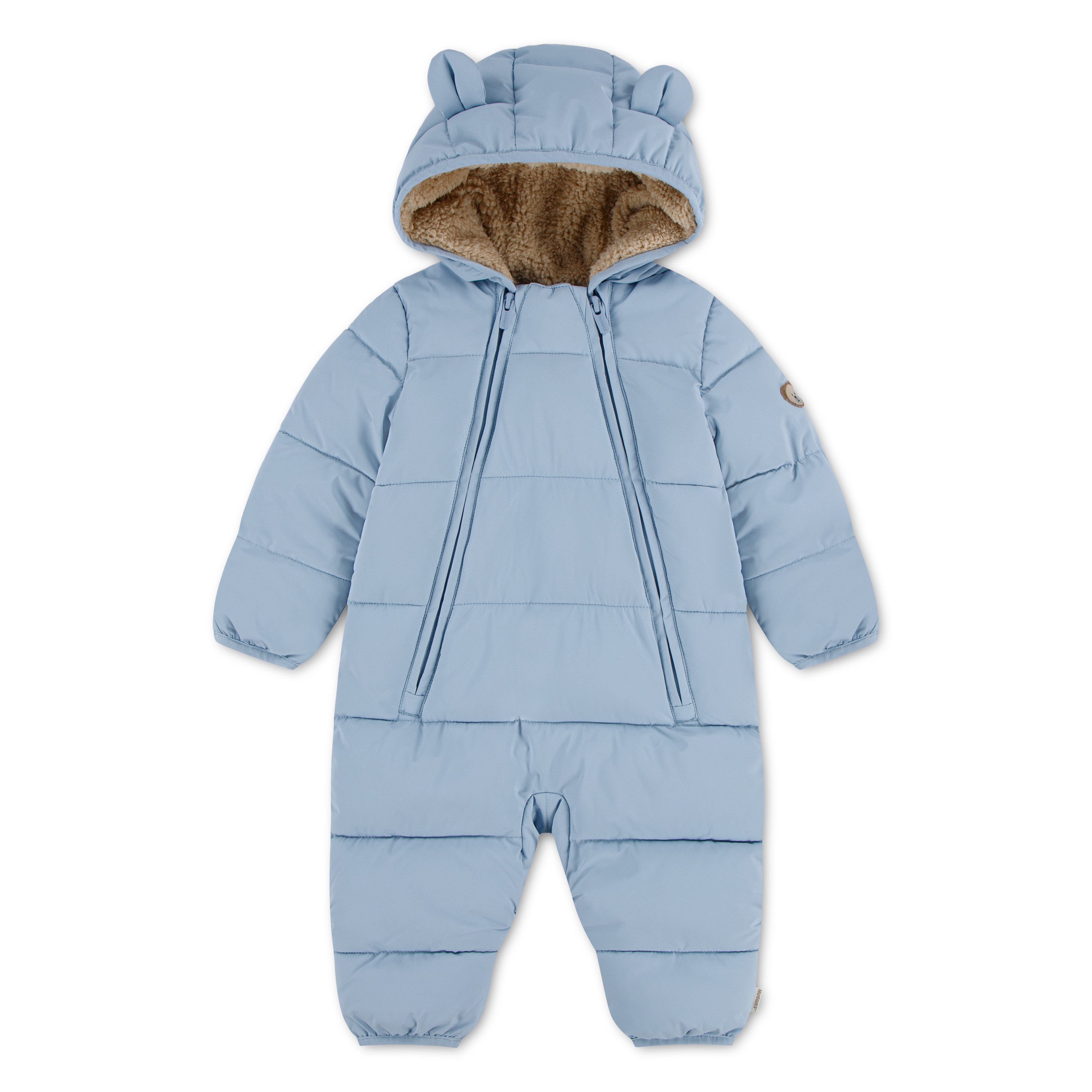 HUGGIES babywear Schneeoverall Schneeanzug für Girls und Boys mit Kapuze und Hasenohren
