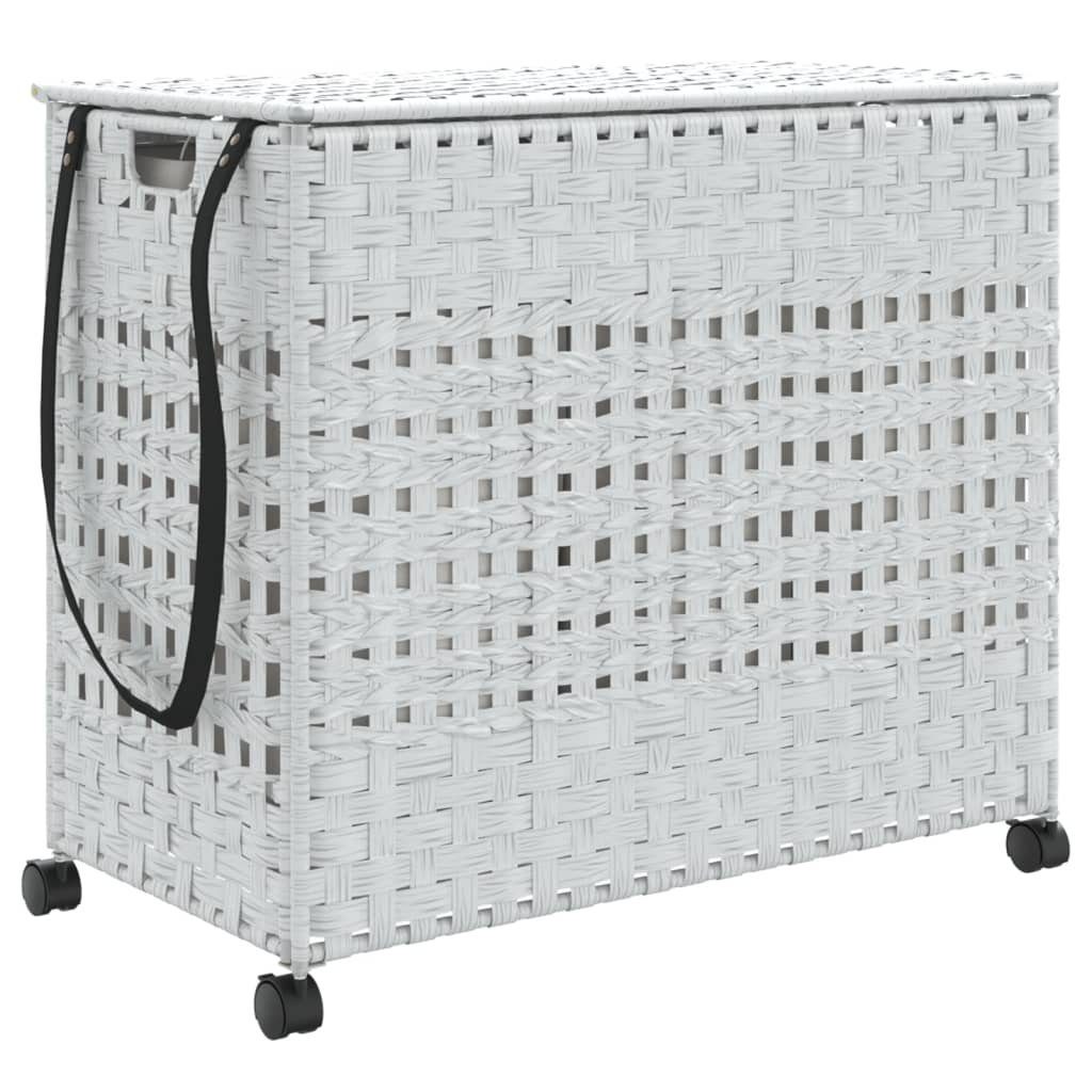 vidaXL Wäschekorb NA Wäschekorb Wäschesammler Wäschesack Wäschebox Wäschetrenner mit Rol