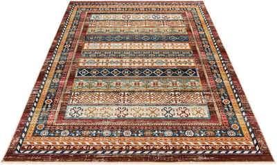 Teppich »My Inca 361«, Obsession, rechteckig, Höhe 6 mm, Kurzflor, Orient-Optik, Vintage Design, mit Fransen, ideal im Wohnzimmer & Schlafzimmer