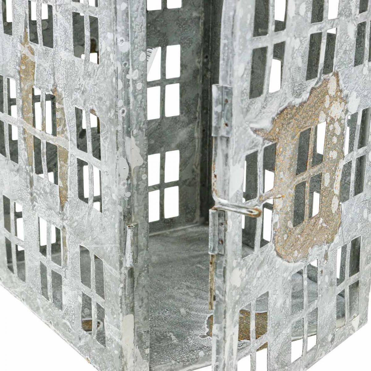 Florists Products Windlicht Vintage Metall Deko-Laterne im Shabby Chic Design