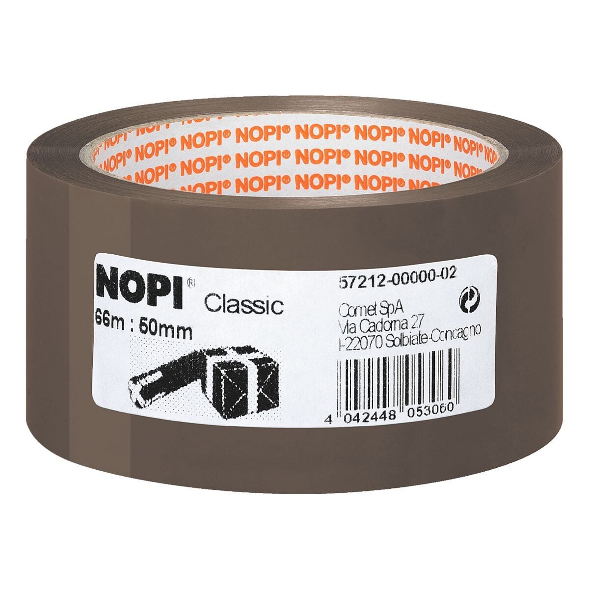 NOPI Klebeband Classic (B/L): 50 mm/ 66 m, Packband, lösemittelfrei, UV-/ alterungsbeständig braun