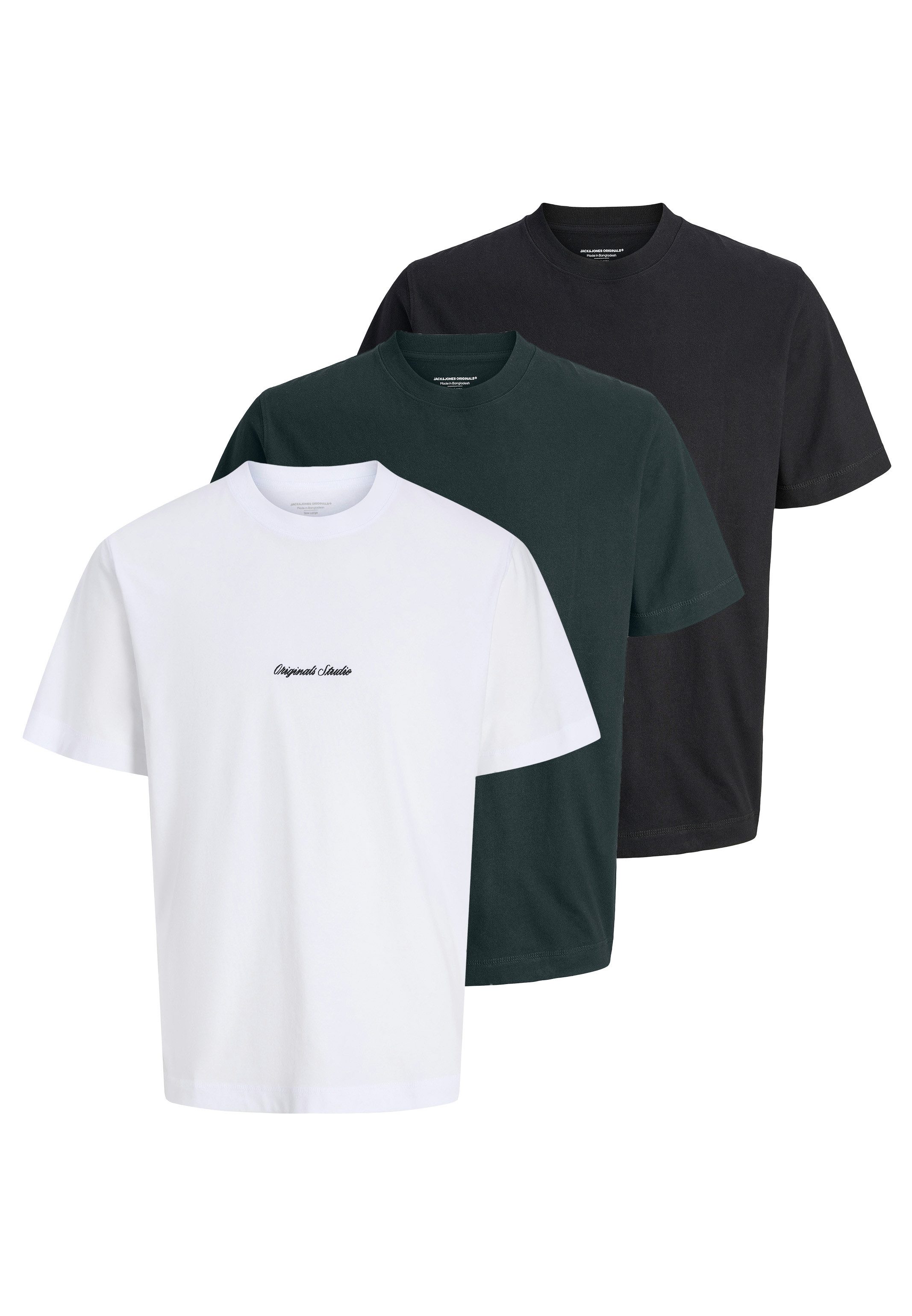 Jack & Jones T-Shirt 3er Pack Norrebro (Spar-Set, 3-tlg) T-Shirt - Baumwoll günstig online kaufen