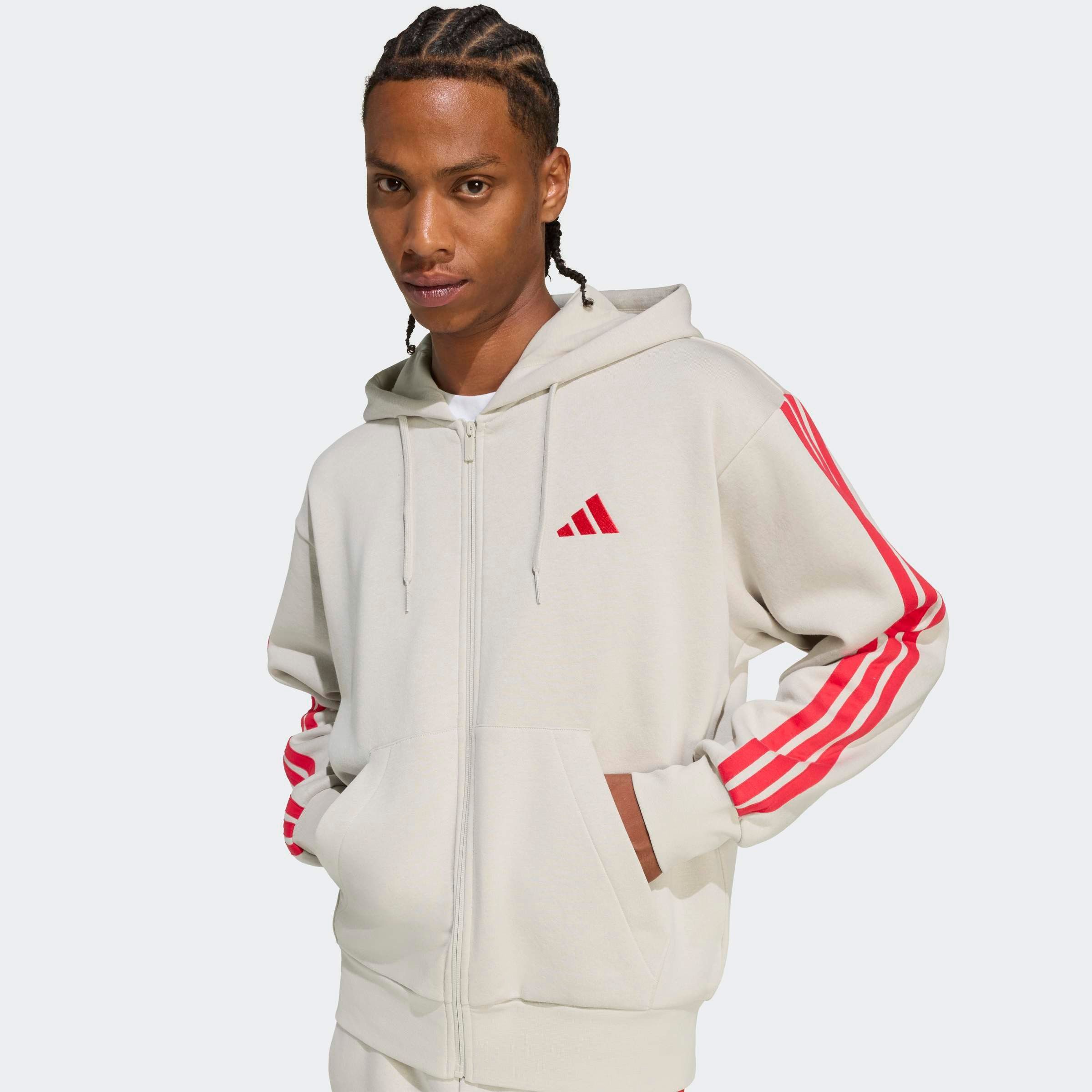 adidas Sportswear Kapuzensweatjacke M 3S FL FZ HD (1-tlg) für Laufen und Sp günstig online kaufen