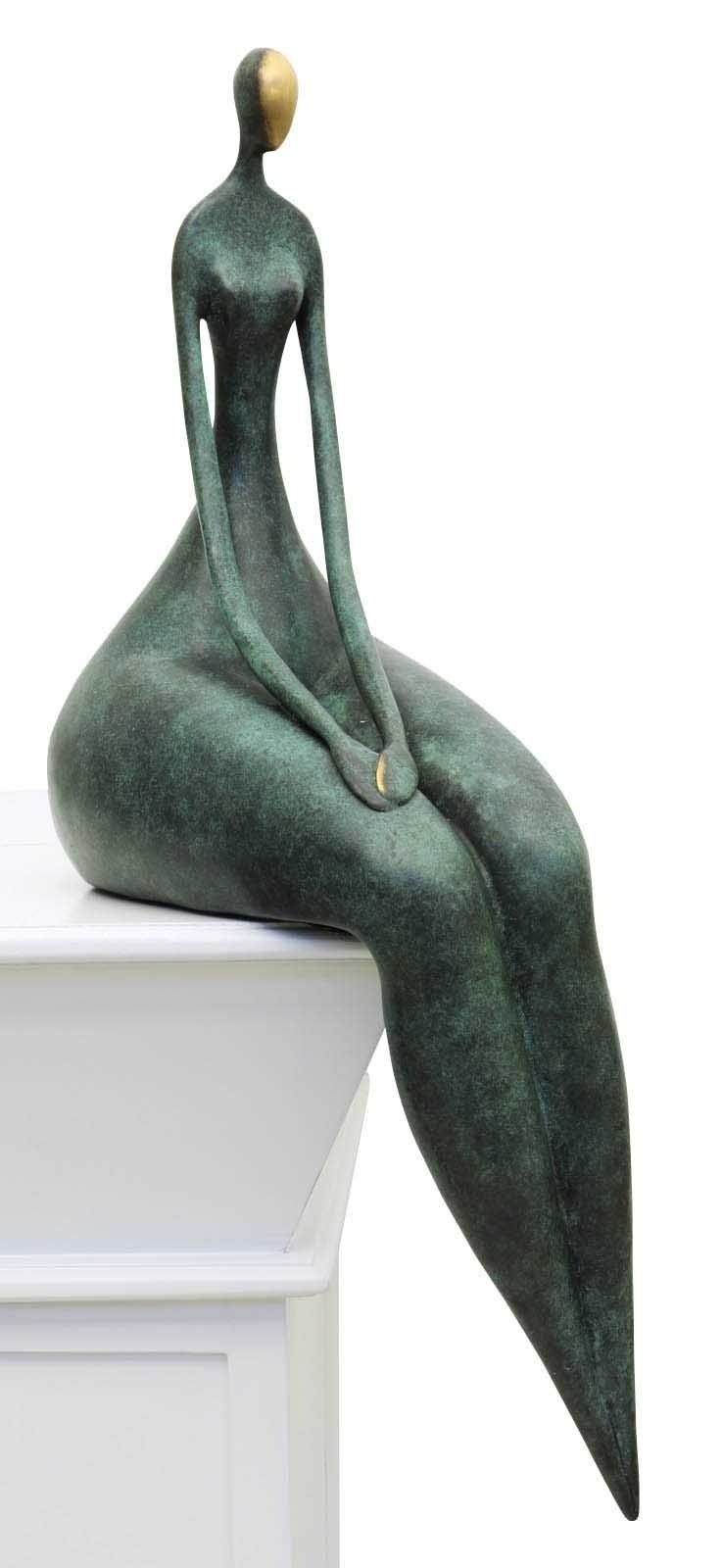 Bronzeskulptur Figur Frau Antik-Stil Aubaho - Akt Bronze Erotik Skulptur Statue 44cm