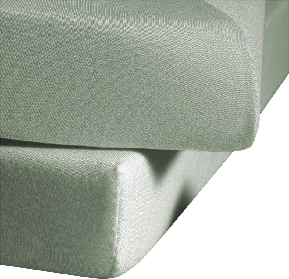 fleuresse Betttuch Colours, Mako-Satin, Gummizug: ohne, günstig online kaufen