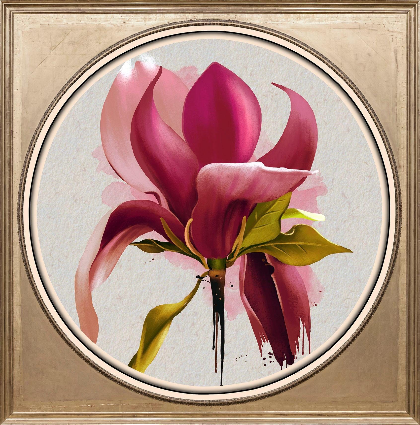 queence Acrylglasbild Magnolie, Blumen, Blumenbilder, Gemälde, Kunst, Pflanzen, Pflanzenbilder, Fine Art-Print in Galeriequalität