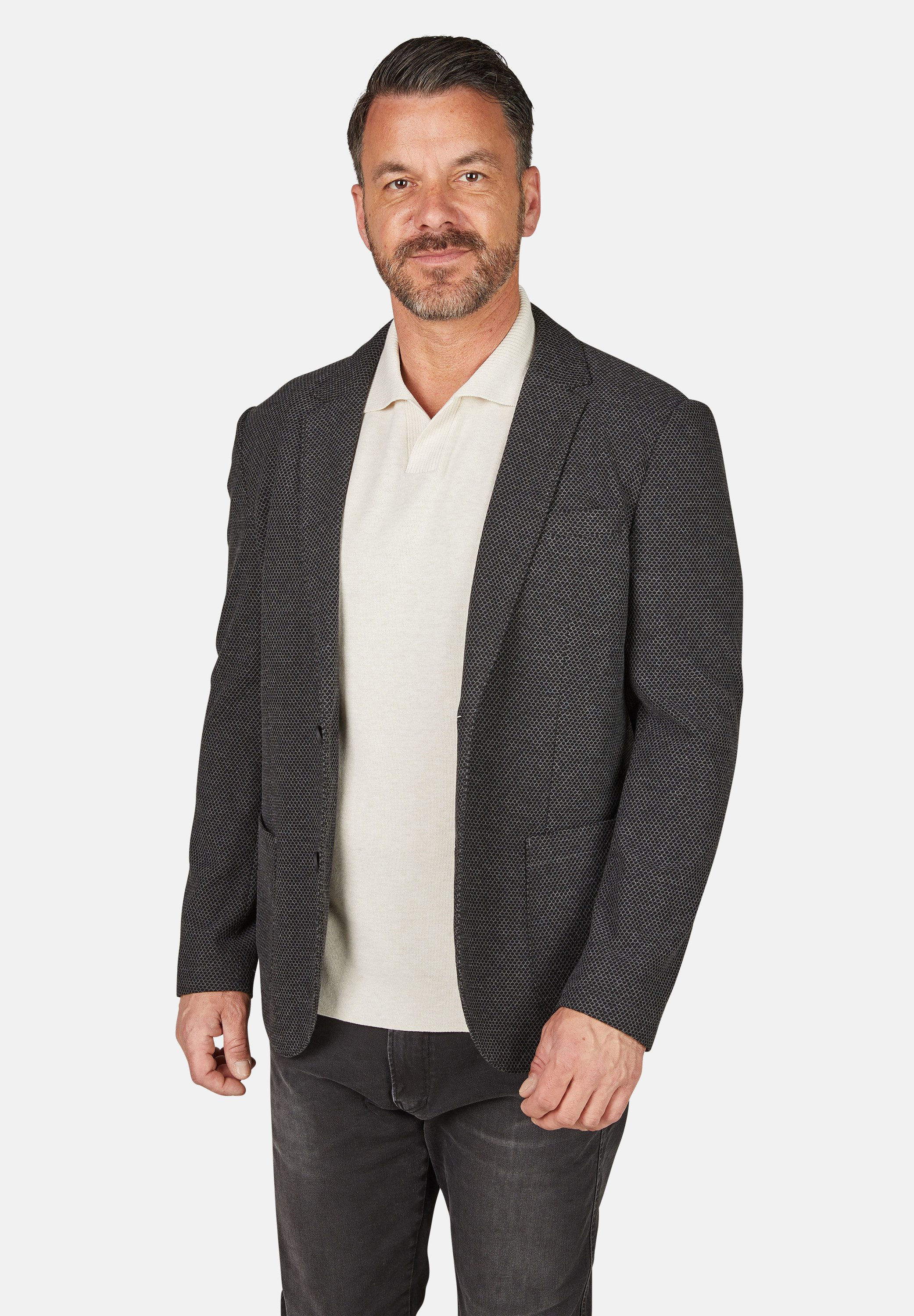 Calamar Sakko Blazer aus Waffelpiqué