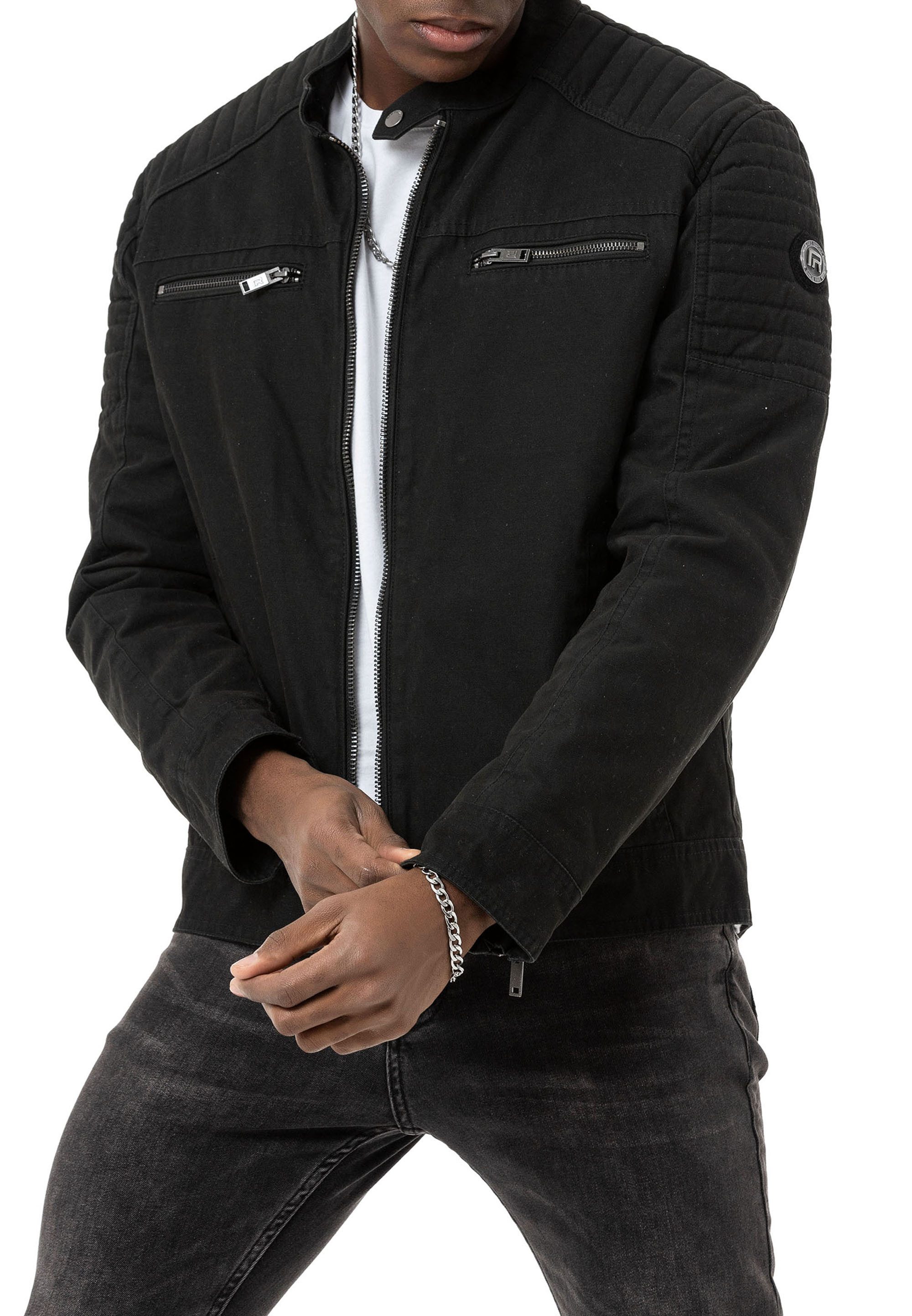 RedBridge Bikerjacke Red Bridge Herren Jacke Bikerjacke Baumwolle günstig online kaufen