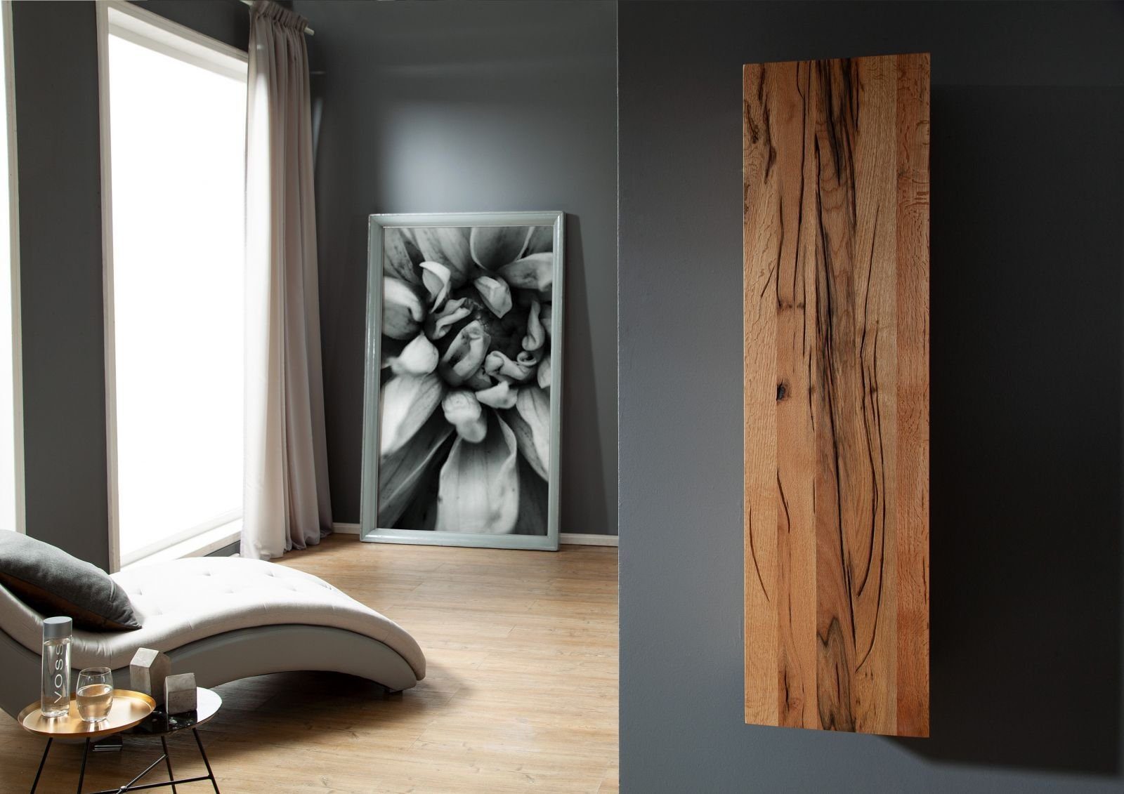 Massivmoebel24 Hängeschrank FRANKFURT (Hängeschrank Wild-/Zerreiche 33x33x124 natur geölt FRANKFURT #101) Hängeschrank Wild-/Zerreiche 33x33x124 natur geölt FRANKFURT #101