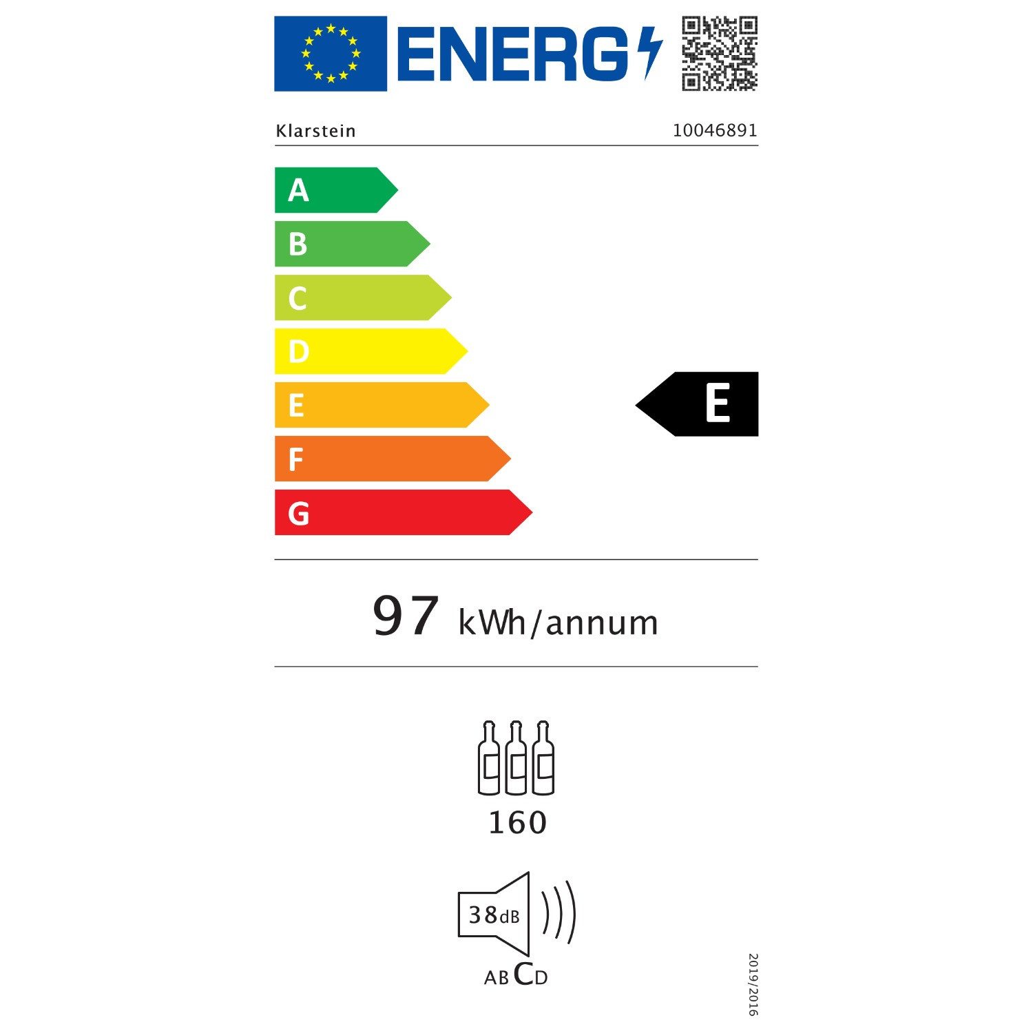 Energieeffizienzklasse: 