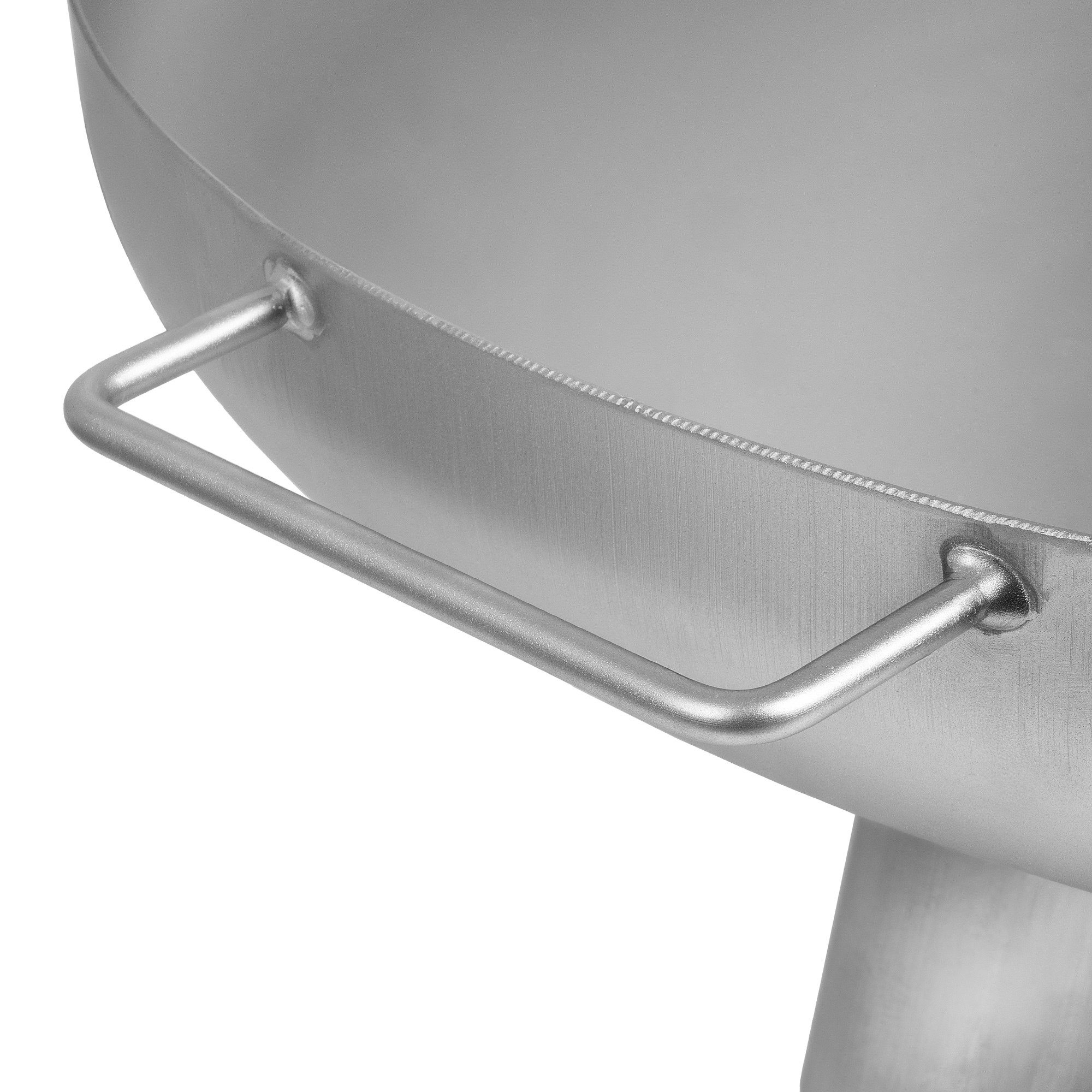 BBQ-Toro Feuerstelle Edelstahl Feuerschale Ø 70 cm mit Deckel, Silber, Outdoor Feuerstelle, Hitzebeständig