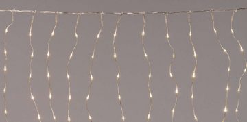 Coen Bakker Deco BV LED-Lichtervorhang Flex Wire Curtain, außen 5x0,5m 1000 LEDs warmweiß Dimmer Timer
