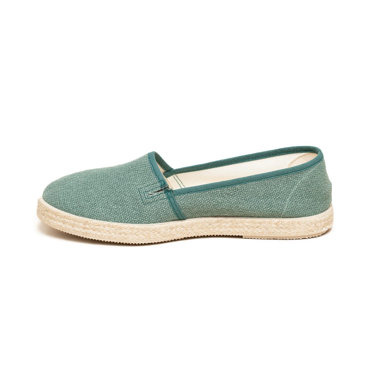 Gottstein Camping Linen Espadrille (1-tlg) Espadrilles - Mit Kautschuksohle, Aus recyceltem Leinenstoff