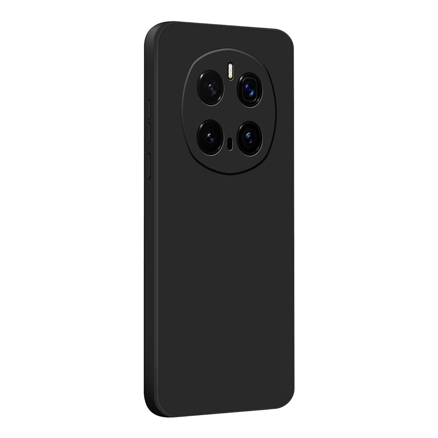 Wigento Handyhülle Für Honor Magic 7 Pro Silikon TPU Schutz Hülle Cover Case dünn Schwarz, Stilvolle TPU Hülle, präzise Aussparungen, schützend
