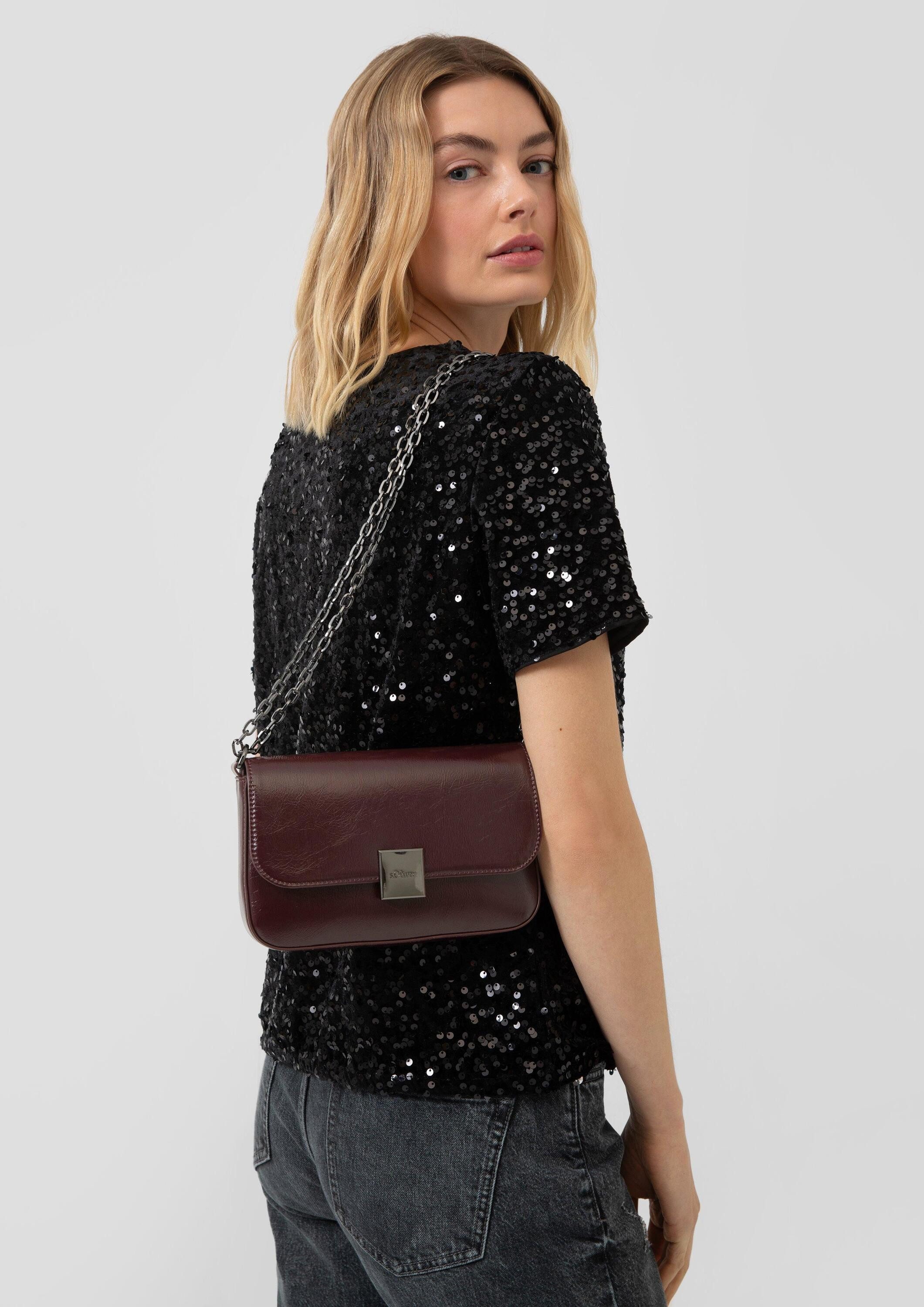 s.Oliver Umhängetasche Tasche, Clutch mit Schulterkette und Logo-Gravur auf günstig online kaufen