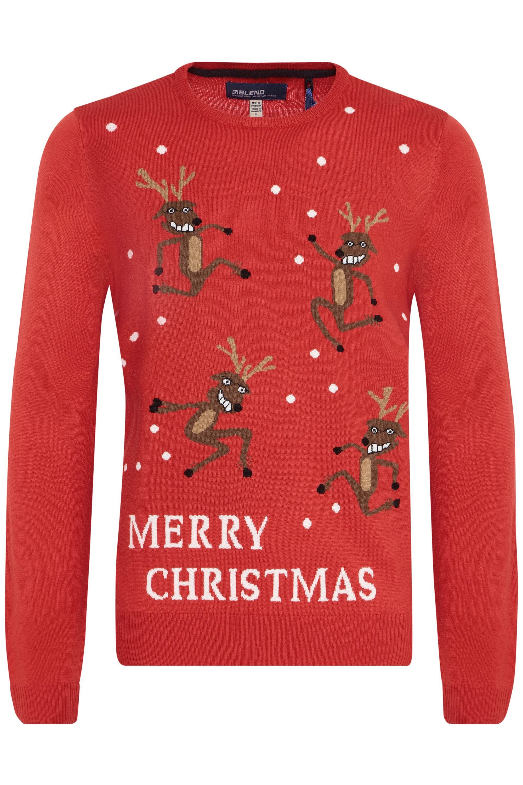 Blend Strickpullover BHRudolph Strickpullover mit Weihnachtsmotiv günstig online kaufen
