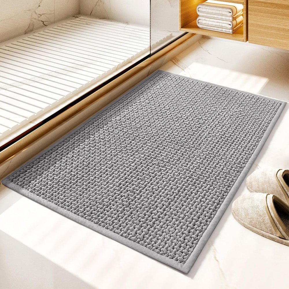 TUWENA Badematte Weich Chenille Badezimmerteppich, Badteppich rutschfest Wa günstig online kaufen