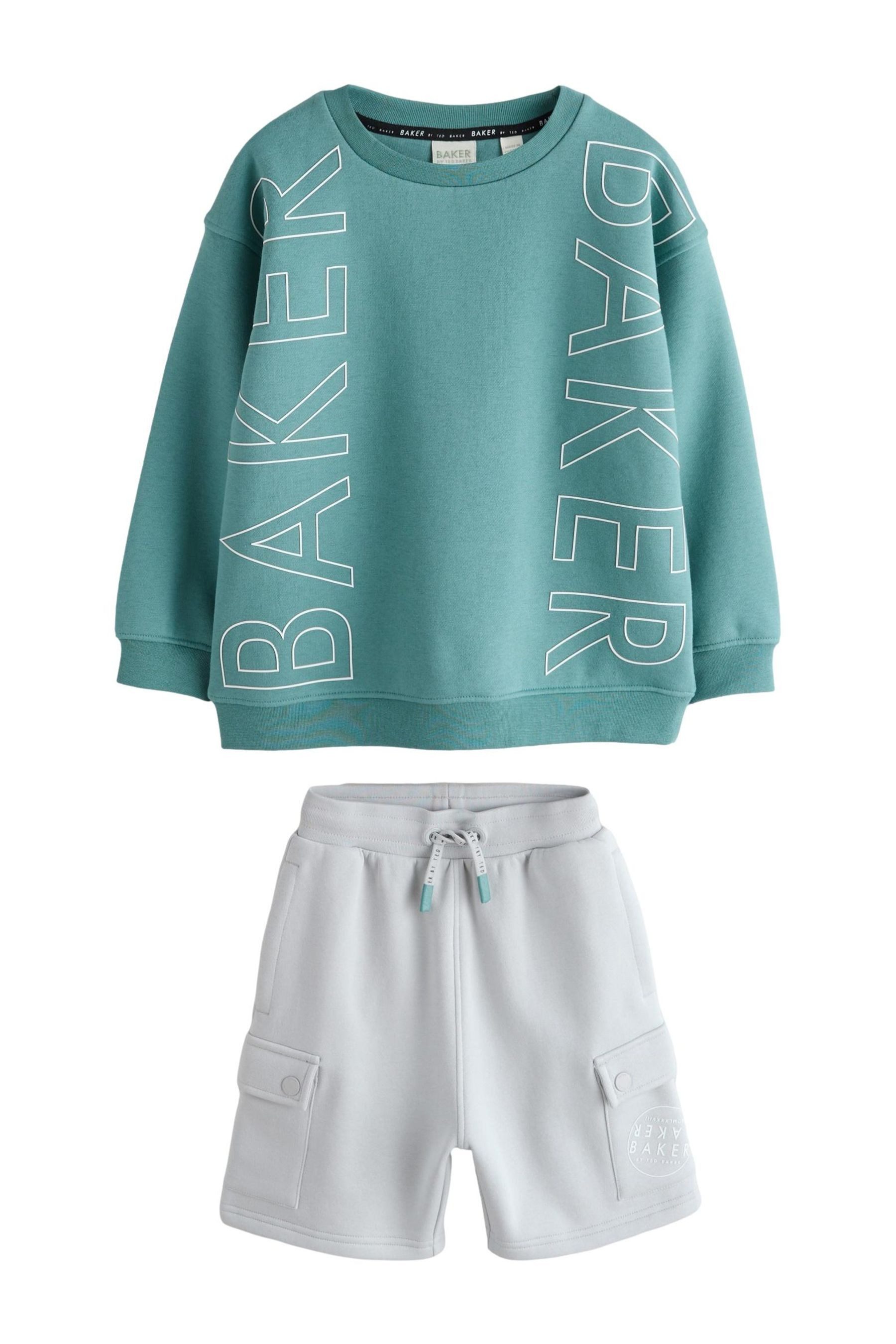 Pullover & Shorts Baker by Ted Baker Oversized Sweatshirt + Shorts