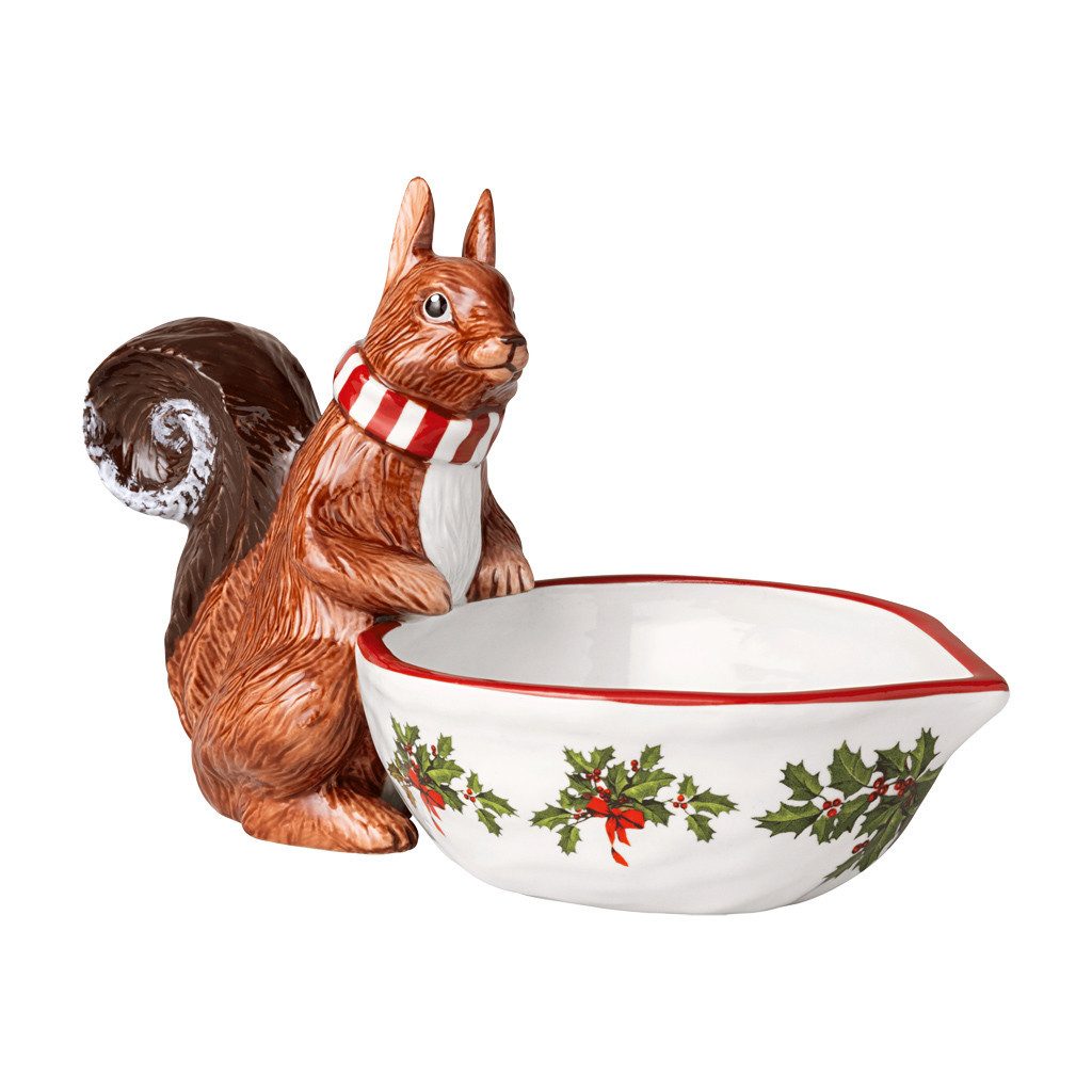 Villeroy & Boch Müslischale Toy's Fantasy Eichhörnchen mit Schale 25 cm ø, Porzellan, (1-tlg), Premium Porcelain, 1 Stck, Handwäsche empfohlen