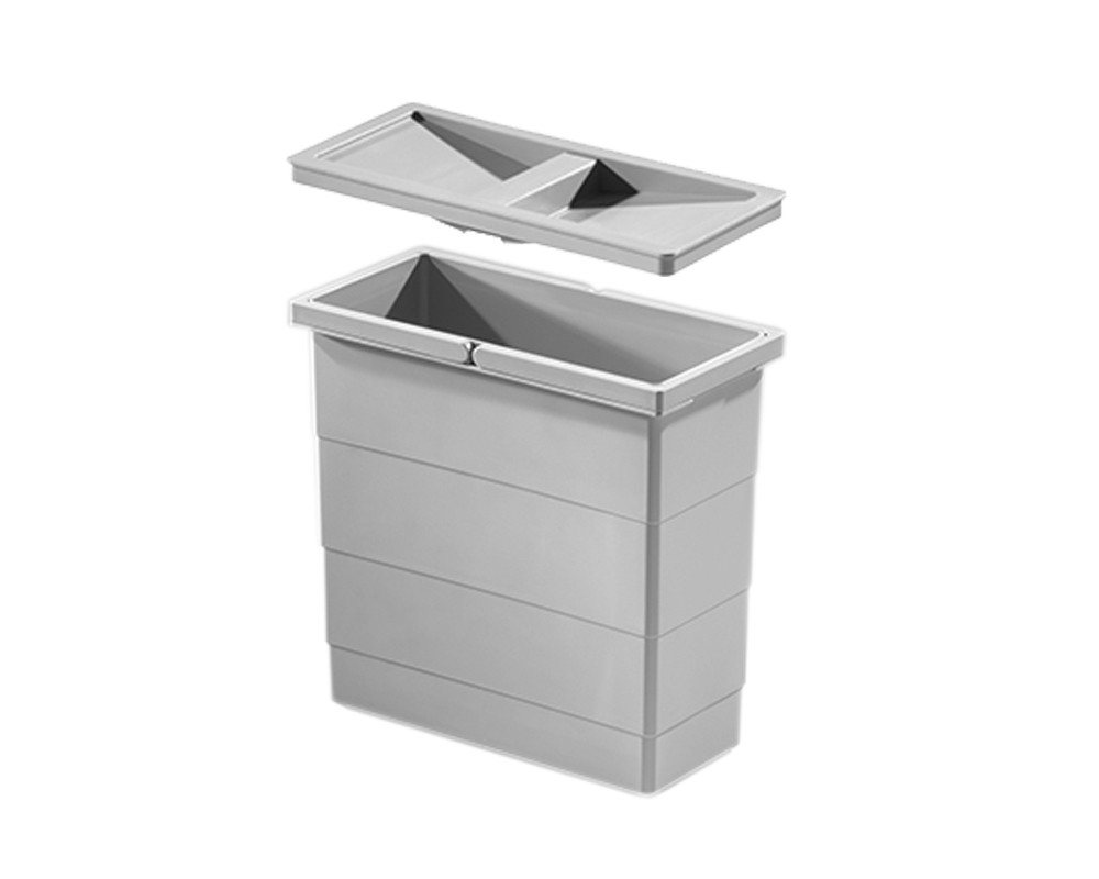 Hailo Einbaumülleimer Hailo Inneneimer 1102449 mit Deckel 12 L 320x156x295 mm 2 Henkel