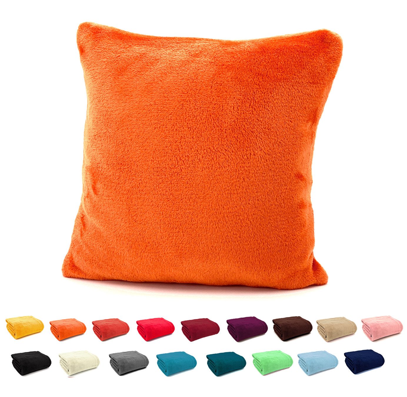 heimtexland Декоративные подушки Flanell Soft Kuschelkissen Plüsch Подушкиbezug, super weich und flauschig, Всеrgiker geeignet, atmungsaktiv