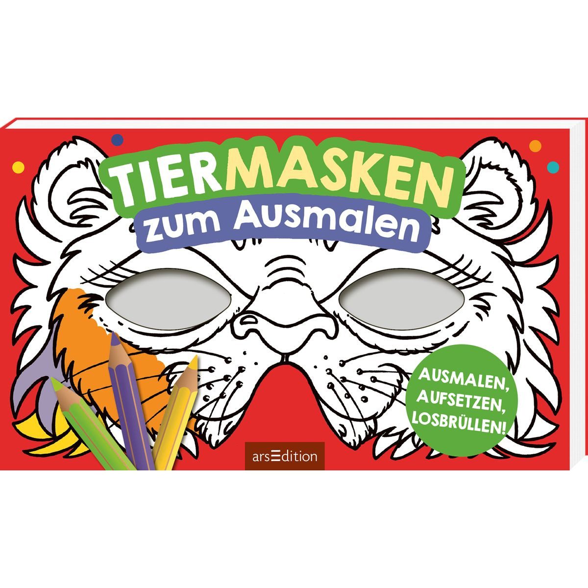 Faber-Castell Malvorlage arsEdition Tiermasken zum Ausmalen