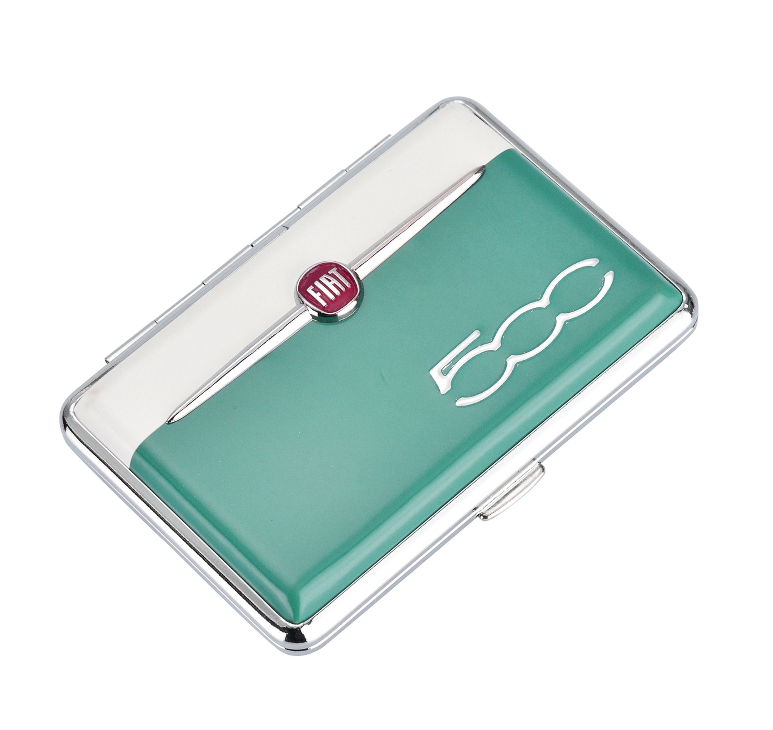 Etui ZIGARETTENETUI Fiat 500 Leder für 12 Zigaretten 62 (Dunkelgrün)