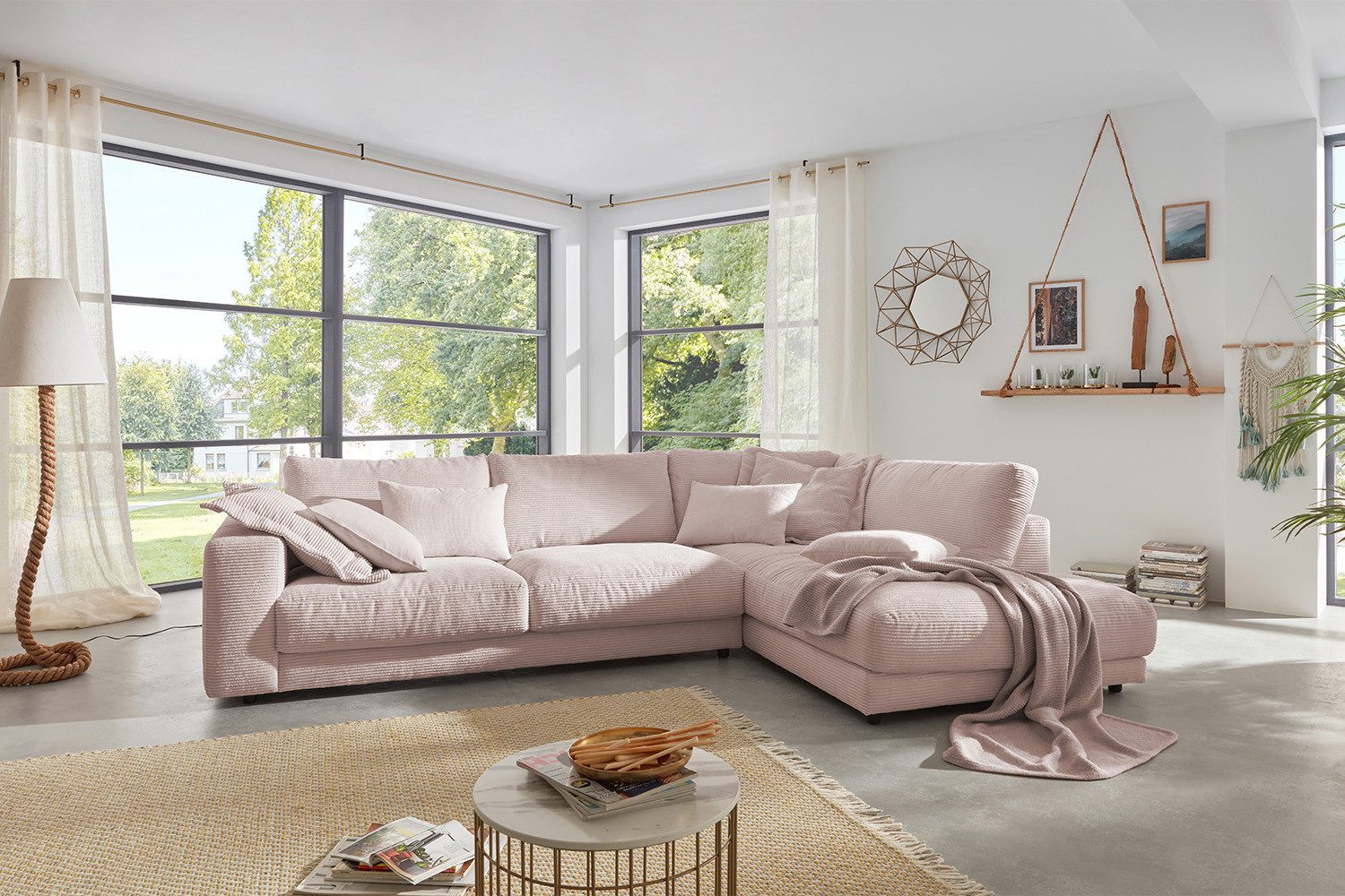KAWOLA Ecksofa MADELINE, Couch L-Form rechts günstig online kaufen