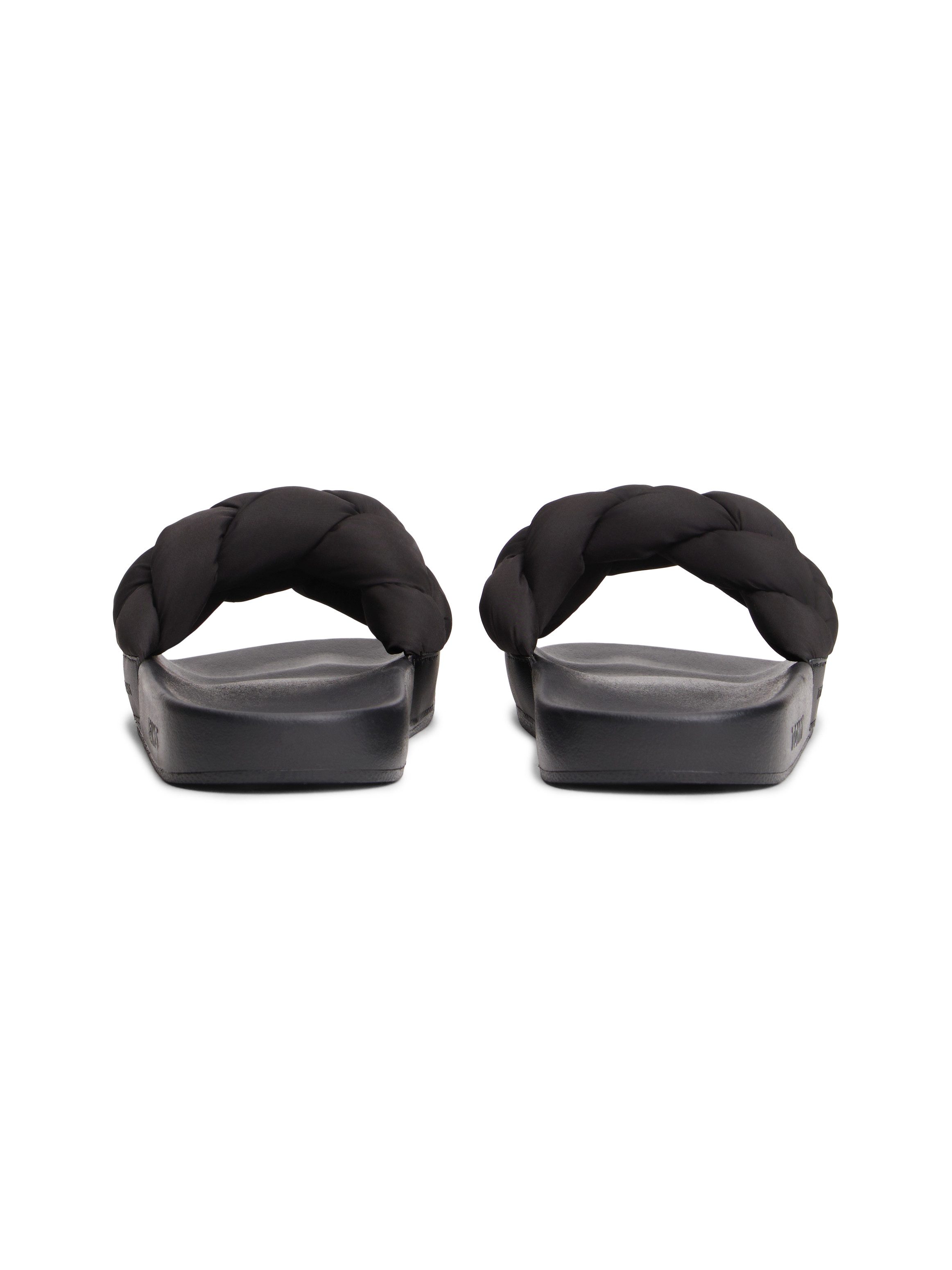 Tommy Jeans TJW BRAIDED SLIDES Pantolette Sandale, Pantolette, Flat mit geflochtener Bandage