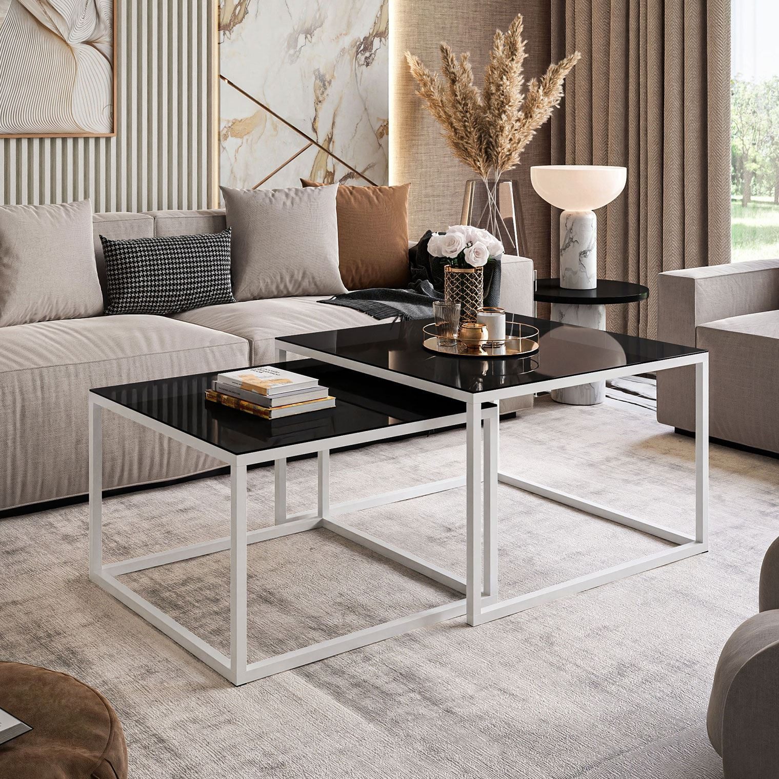 Lookway Couchtisch YOSHI GLASS 2in1 mit günstig online kaufen