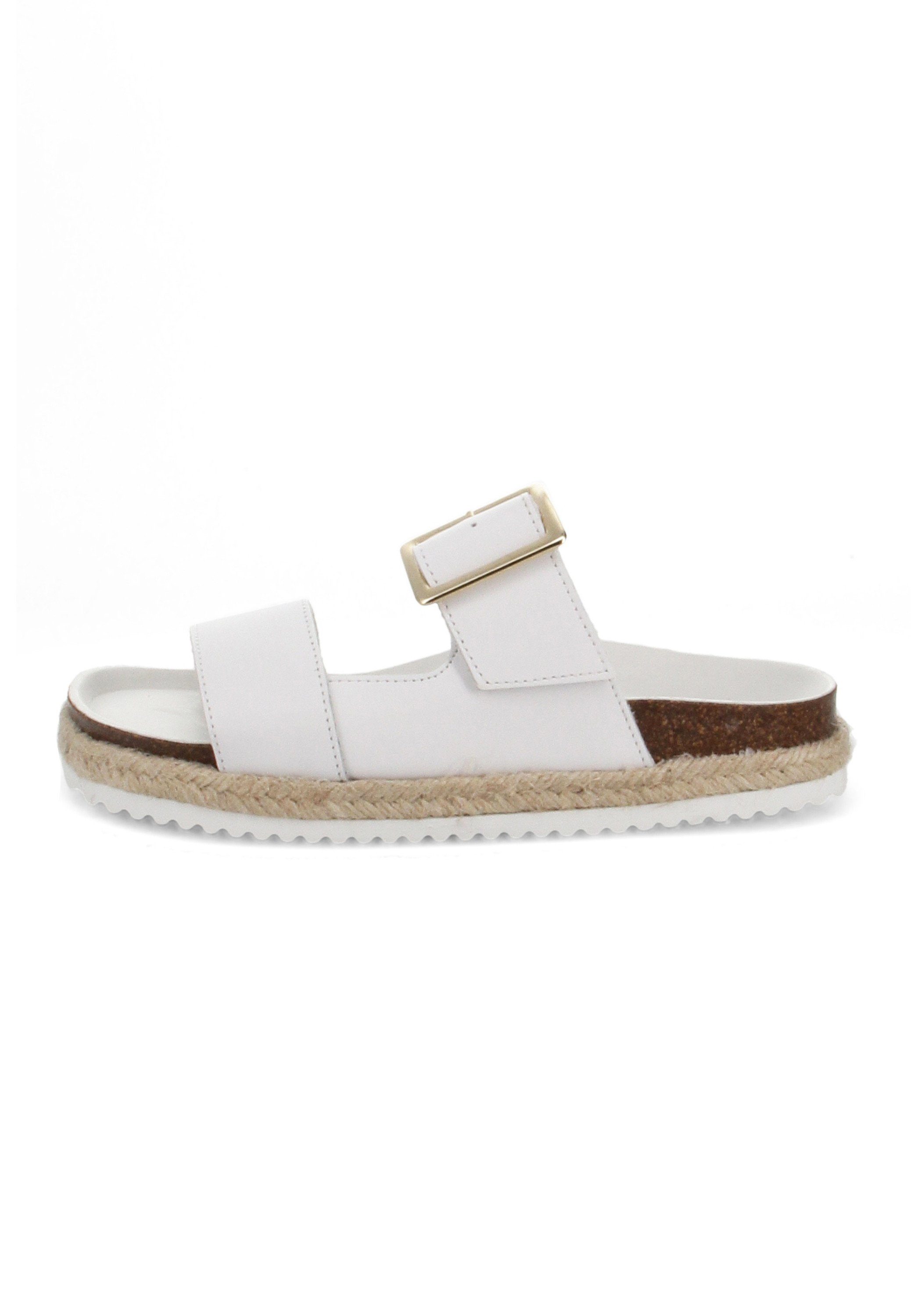 BERNIE MEV Bernie Mev Eleanor - Damen Schuhe Pantoletten - White-Leather Sandale