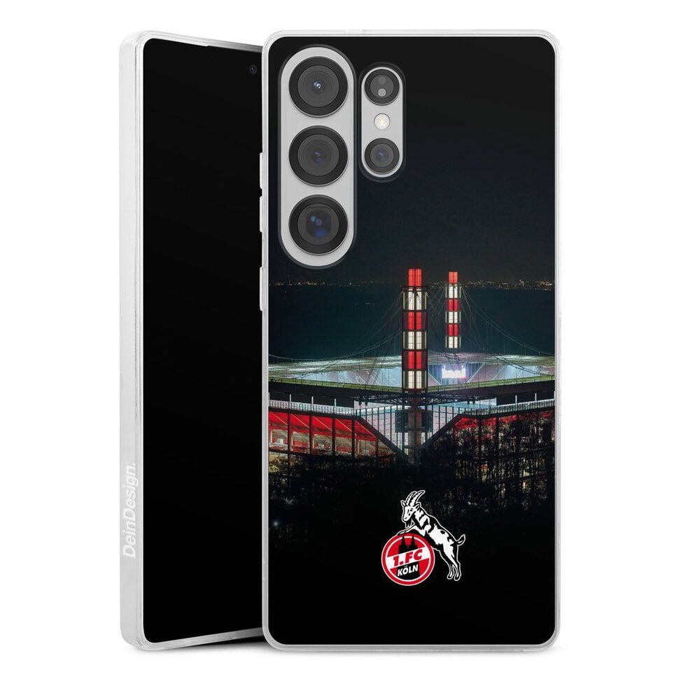 DeinDesign Handyhülle 1. FC Köln Stadion Offizielles Lizenzprodukt Köln Stadion Nacht, Samsung Galaxy S25 Ultra Slim Case Silikon Hülle Ultra Dünn