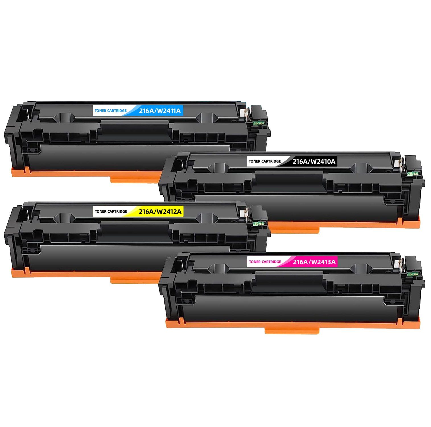 NEXPRO Tonerkartusche Ersatz Toner für HP 216A 216 A W2410A Kein Chip Color LaserJet, (Packung, Multipack), HP W2410A W2411A W2412A W2413A für M182n M183fw M155