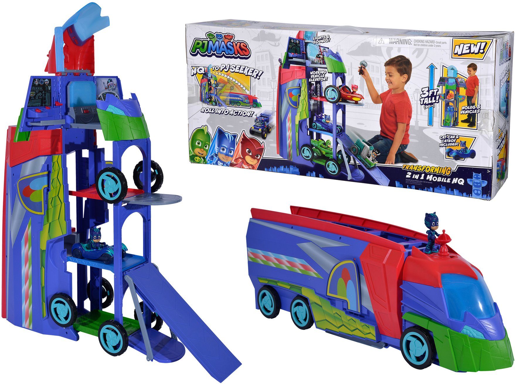Image of SIMBA Spiel-Gebäude »PJ Masks, Verwandelbares Hauptquartier«