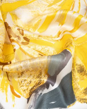MayTree Seidenschal Sonnenschein, 53 x 175 cm, Sommerschal, leichter Damenschal, (Stück), Seidentuch 100% Seide