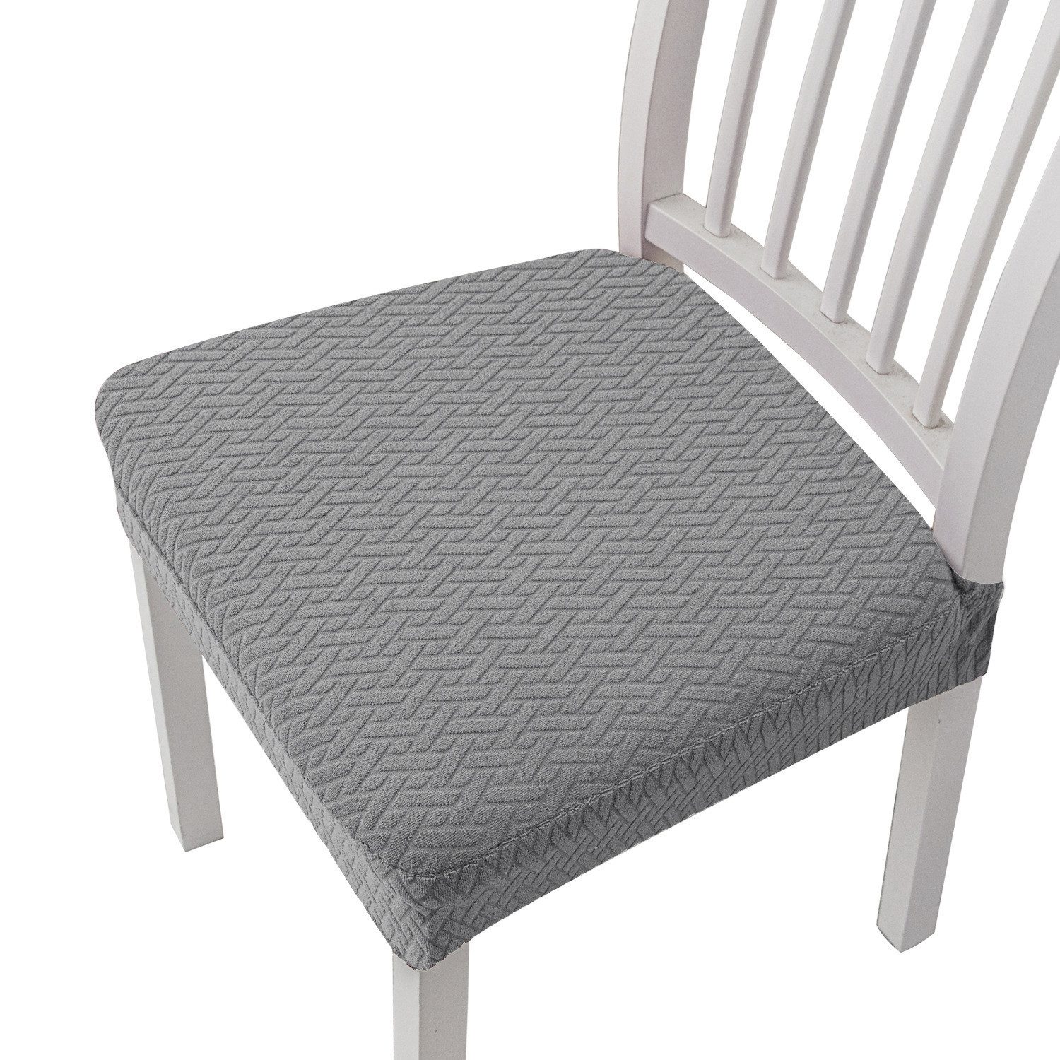 Diwzbyn Stuhlhusse Dehnbarer Bürostuhlbezug, Stuhlbezug Sitzfläche Abnehmbar Waschbar, Hochelastischer Anti-Staub Stuhl Slip Cover Kissenbezug